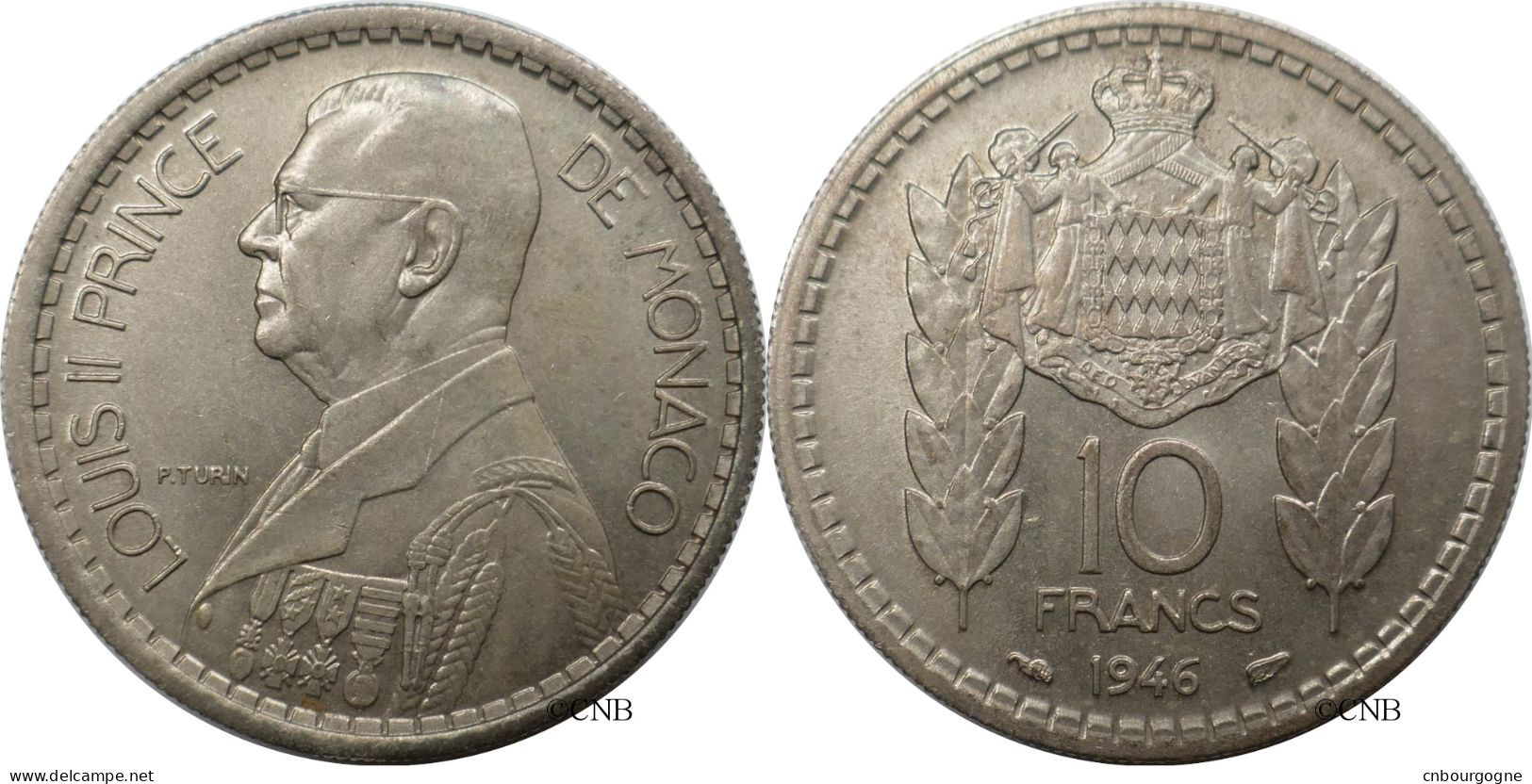 Monaco - Principauté - Louis II - 10 Francs 1946 - SUP/AU55 - Mon6766 - 1922-1949 Luigi II