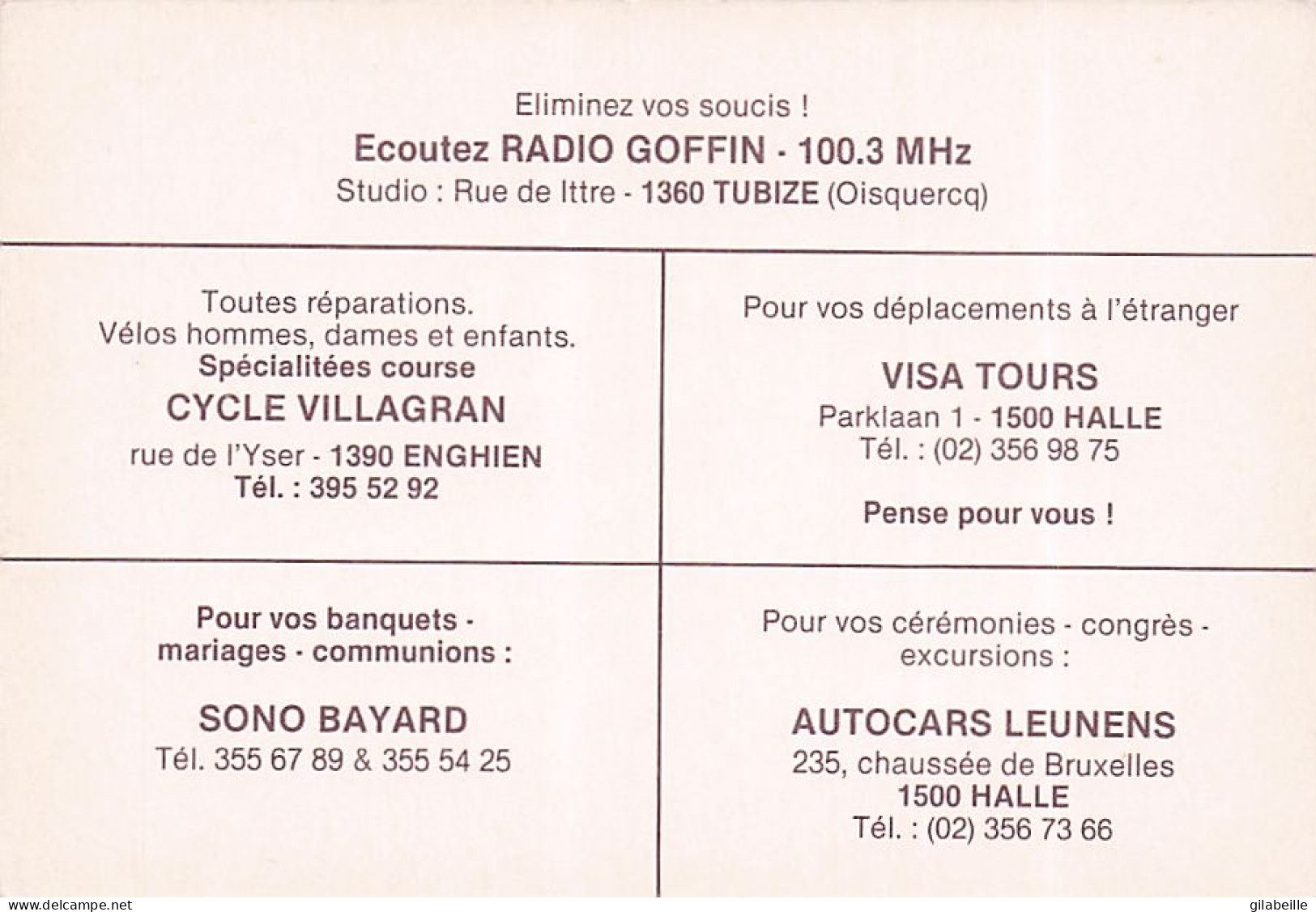 Vélo Coureur Cycliste  Belge Michel Dernies - Team Fangio Marc  - Cycling - Cyclisme - Ciclismo - Wielrennen - Signée - Radsport