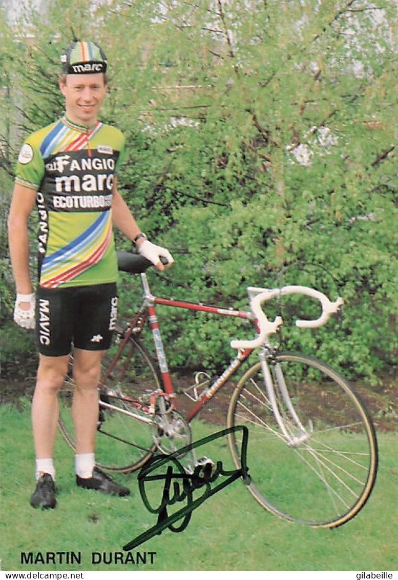 Vélo Coureur Cycliste  Belge Martin Durant  - Team Fangio Marc  - Cycling - Cyclisme - Ciclismo - Wielrennen - Signée - Cycling