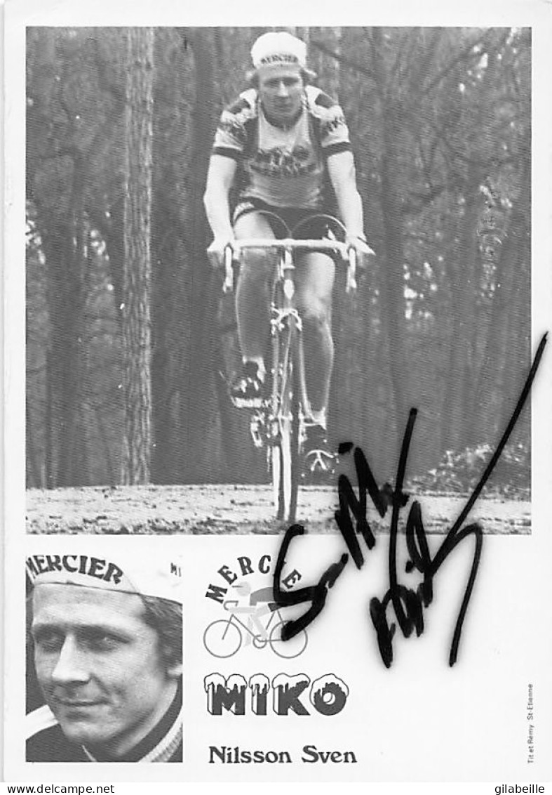 Vélo Coureur Cycliste Suedois Sven-Åke Nilsson - Team Miko Mercier  Cycling - Cyclisme - Ciclismo - Wielrennen - Signée  - Radsport
