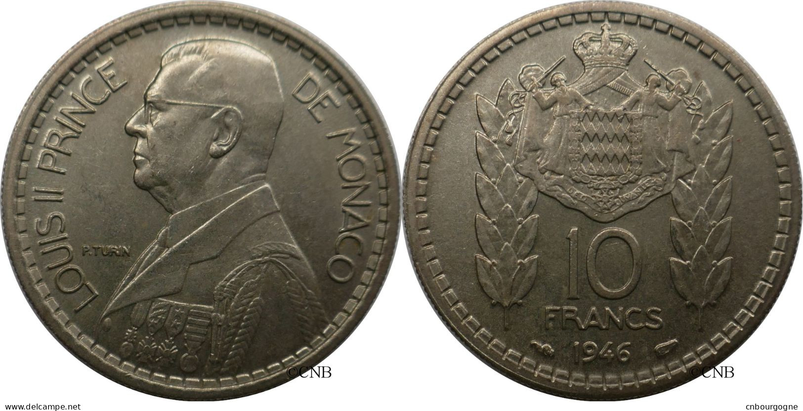 Monaco - Principauté - Louis II - 10 Francs 1946 - SUP/AU55 - Mon6767 - 1922-1949 Louis II