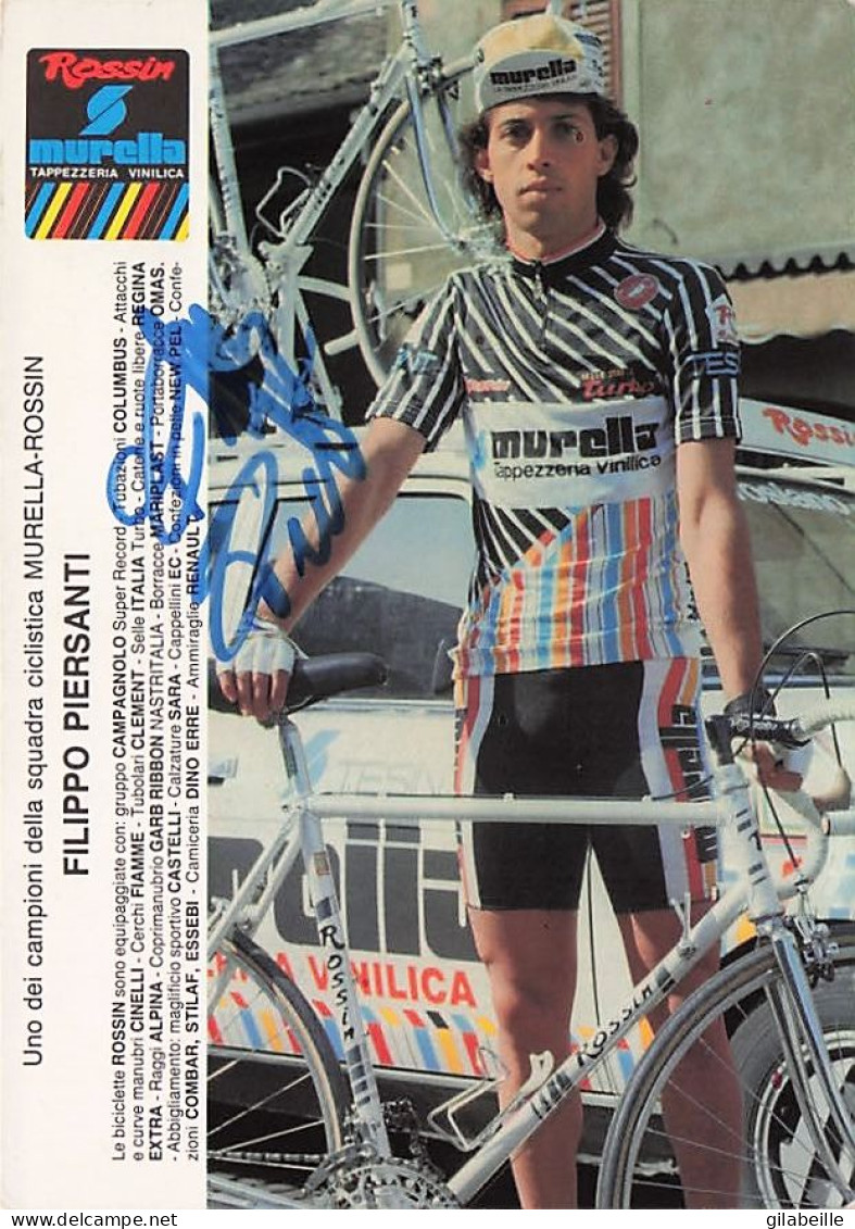 Vélo Coureur Cycliste Italien Filippo Piersanti  - Team Murella -  Cycling - Cyclisme - Ciclismo - Wielrennen  - Signée - Cycling