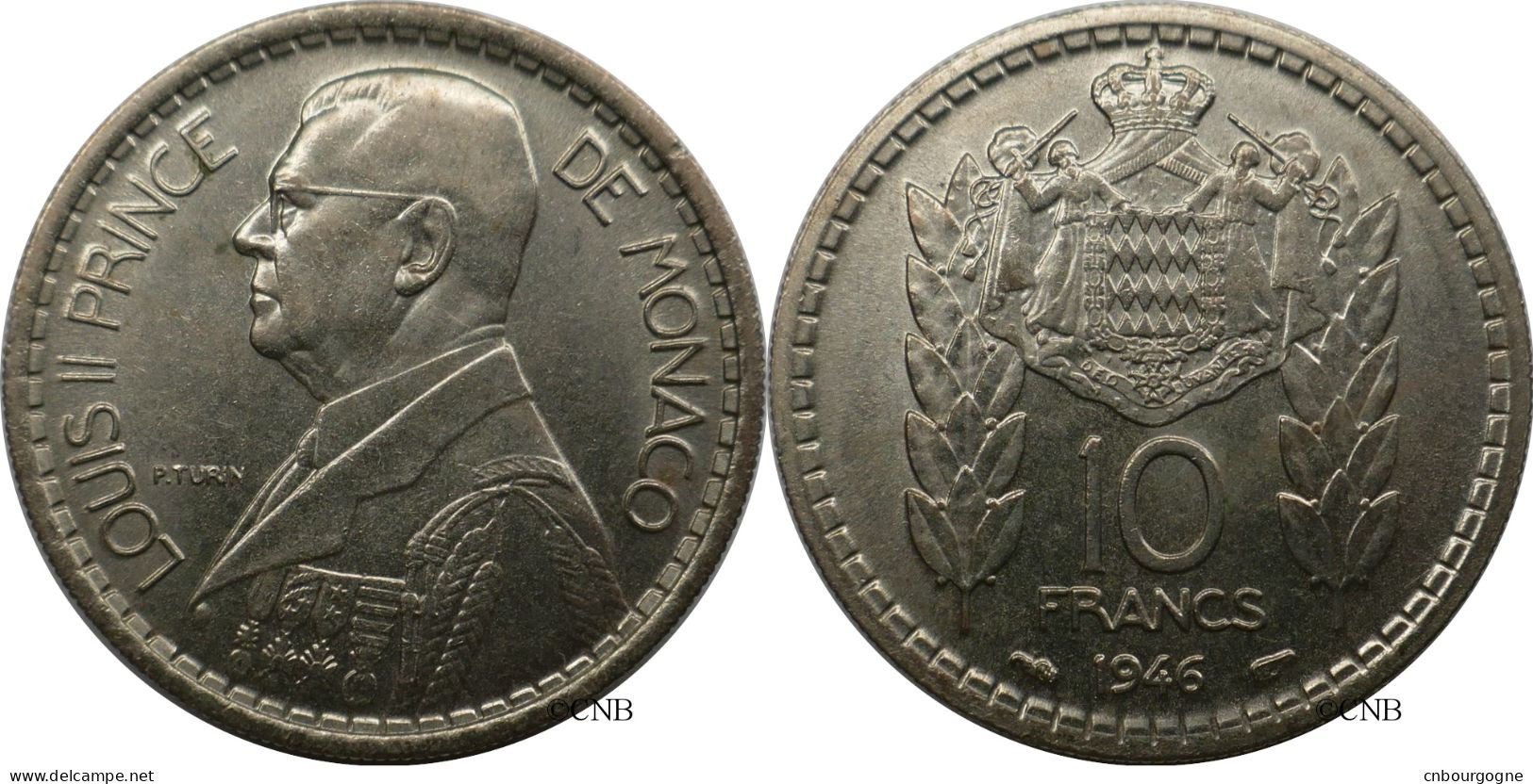 Monaco - Principauté - Louis II - 10 Francs 1946 - SUP/AU55 - Mon6768 - 1922-1949 Luigi II