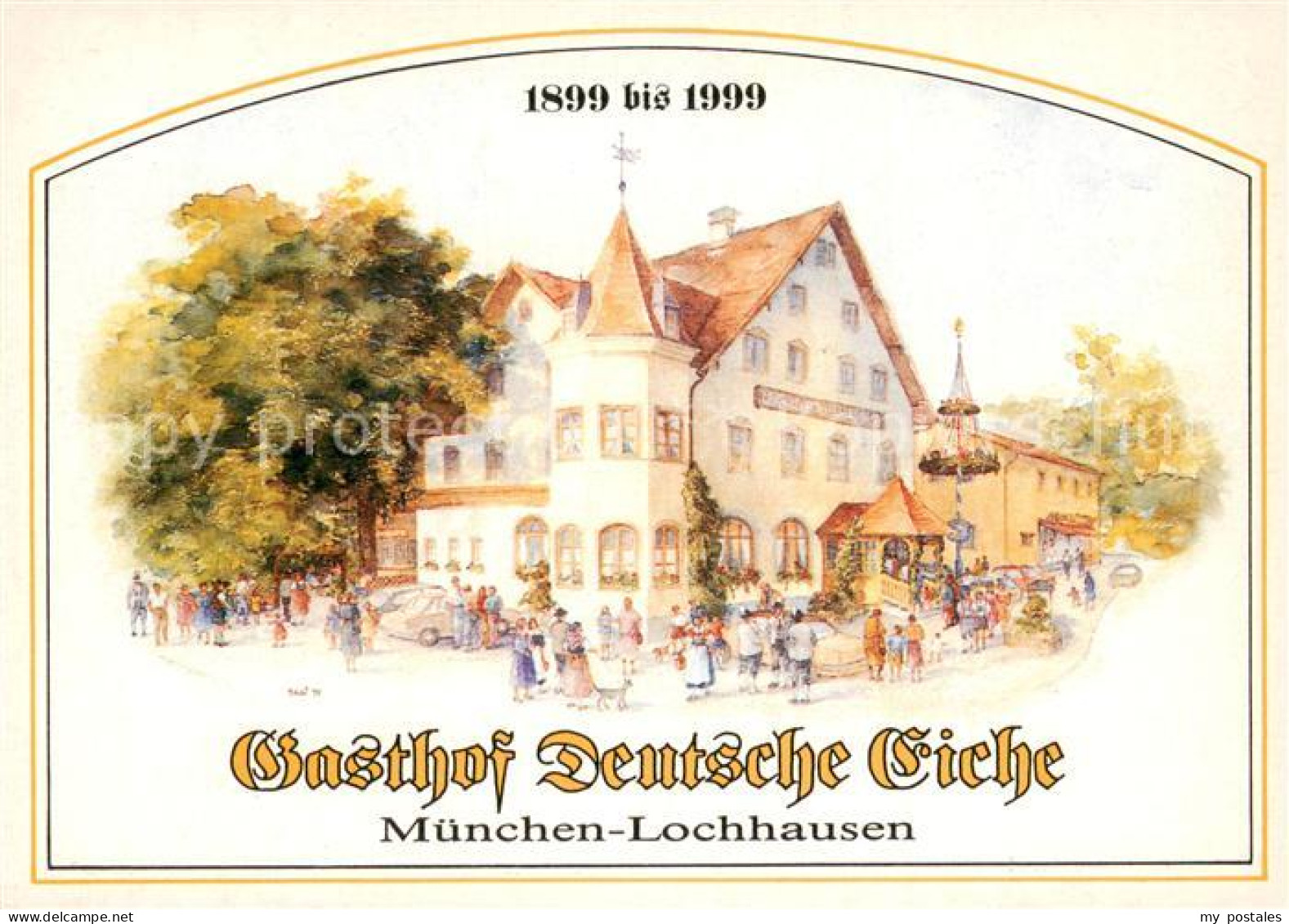 73725382 Lochhausen Muenchen Gasthof Deutsche Eiche Lochhausen Muenchen - Muenchen