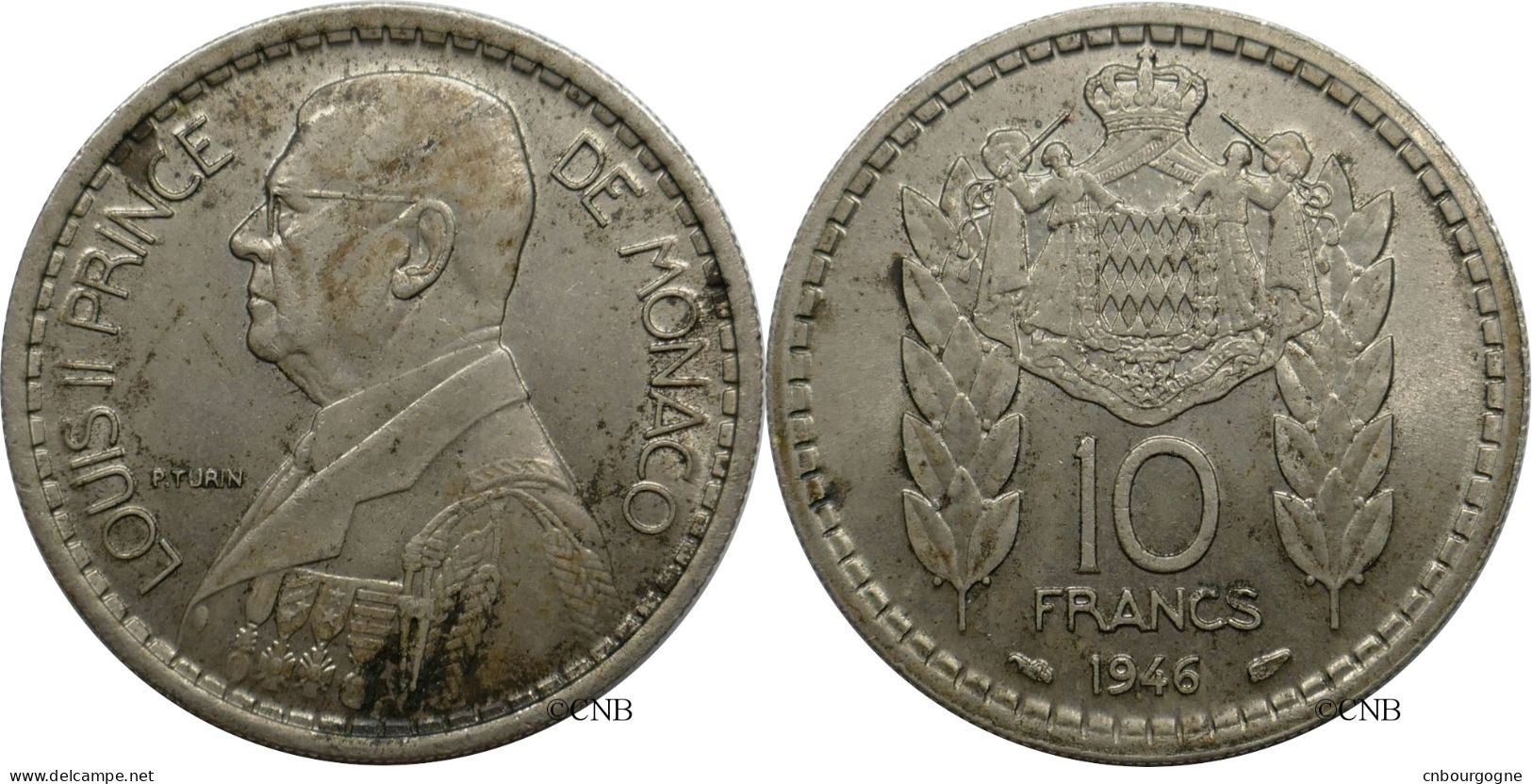 Monaco - Principauté - Louis II - 10 Francs 1946 - SUP/AU58 - Mon6140 - 1922-1949 Louis II.