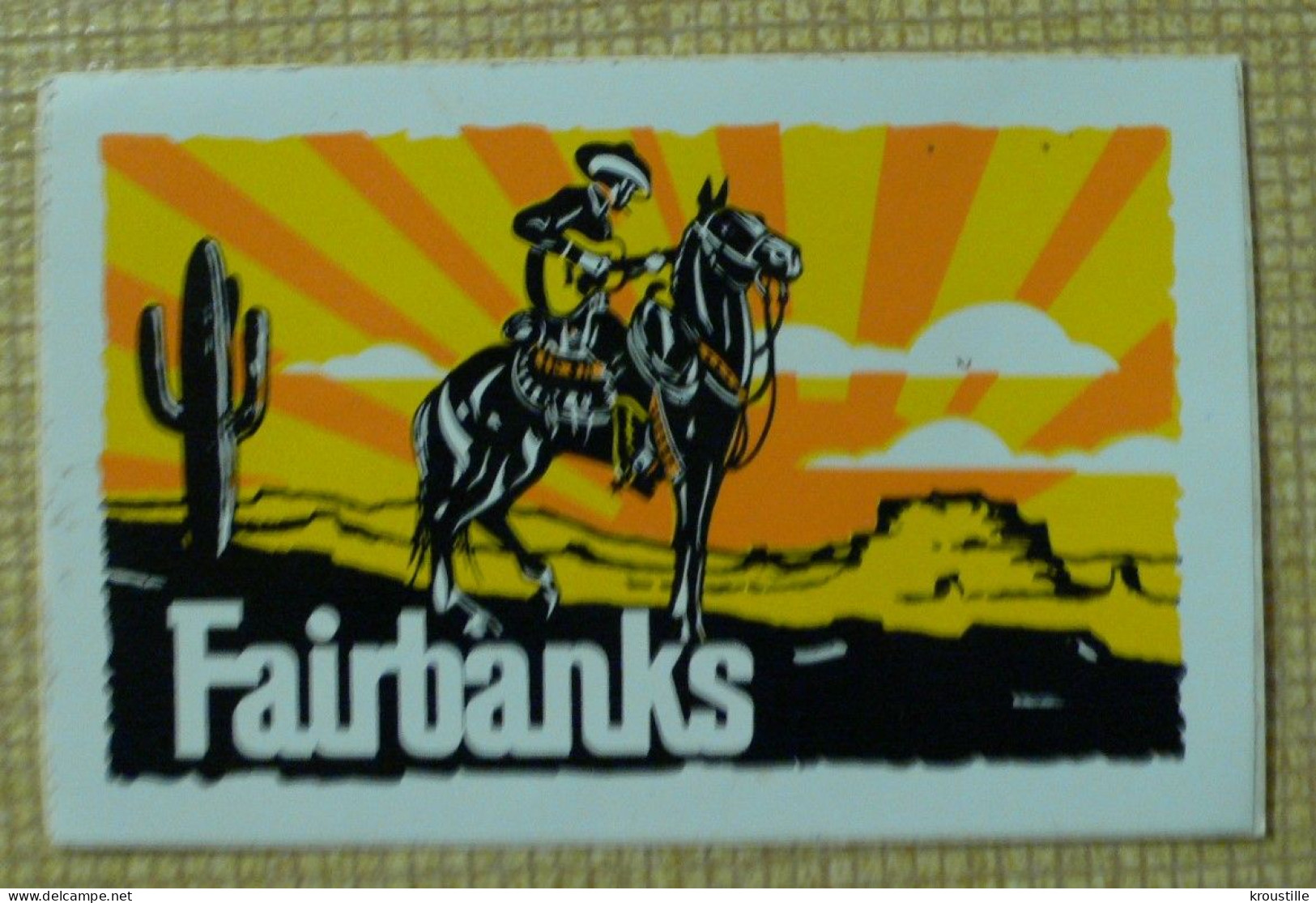 THEME COW-BOY : AUTOCOLLANT FAIRBANKS - Autocollants