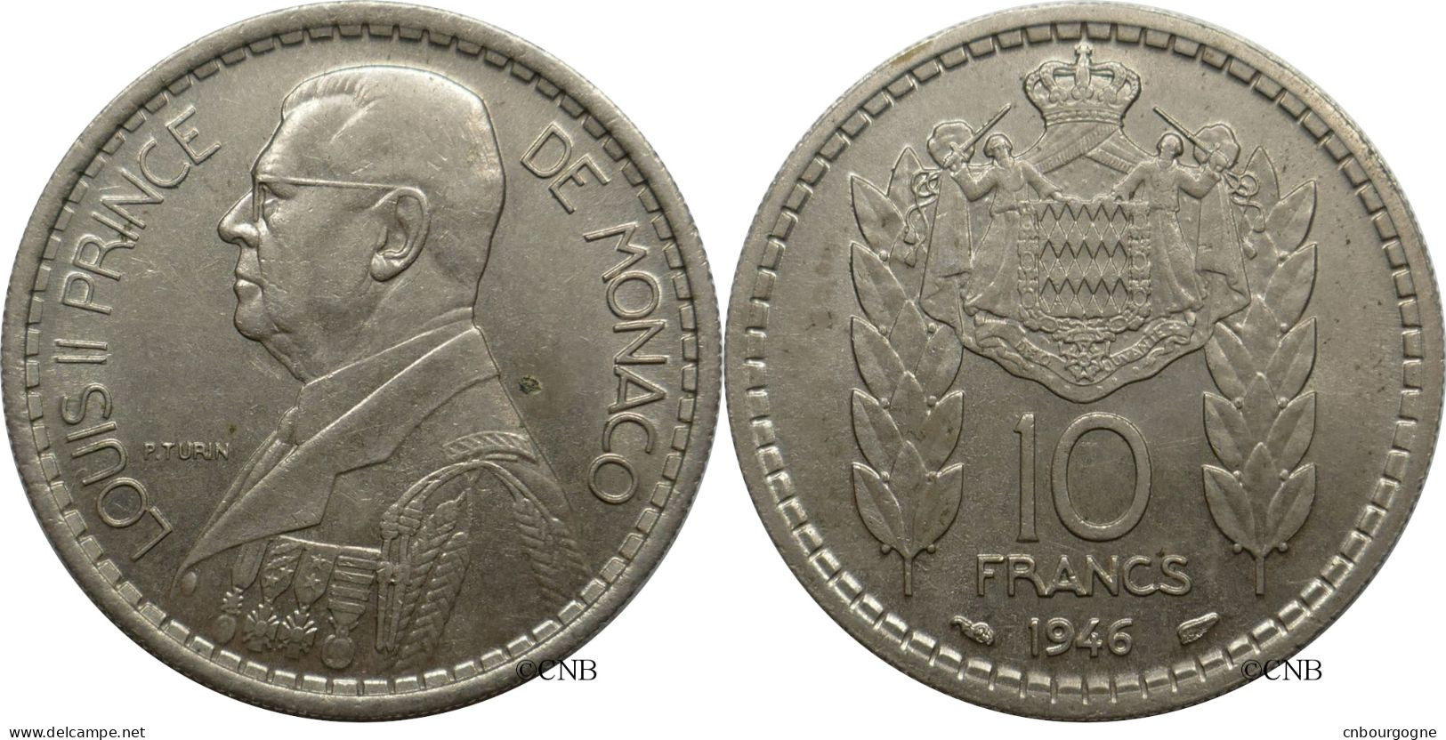 Monaco - Principauté - Louis II - 10 Francs 1946 - SUP/AU58 - Mon6141 - 1922-1949 Louis II