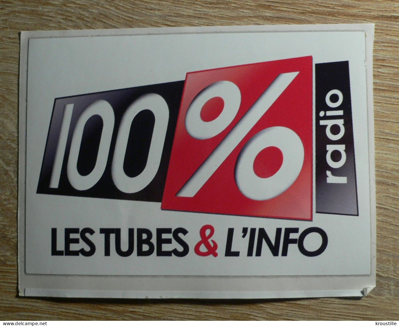 AUTOCOLLANT 100 % RADIO - LES TUBES ET L'INFO - Stickers