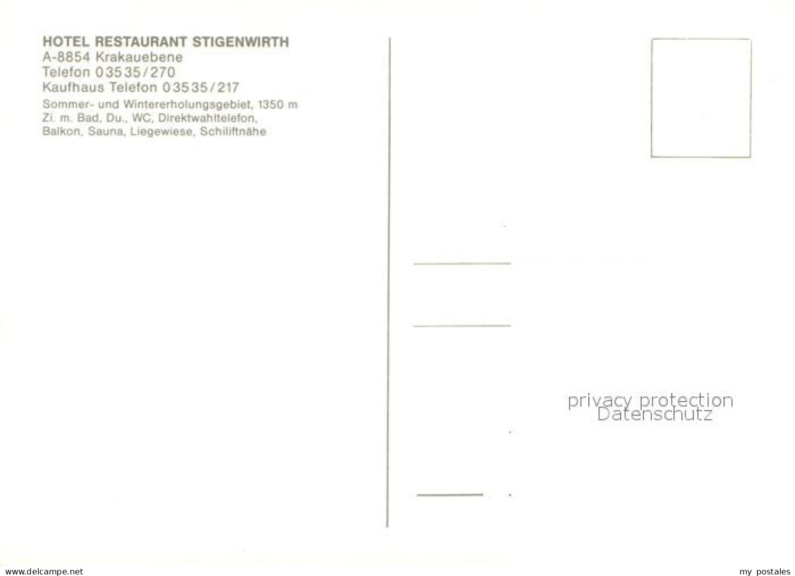 73725285 Krakauhintermuehlen Hotel Restaurant Stigenwirth Krakauhintermuehlen - Sonstige & Ohne Zuordnung