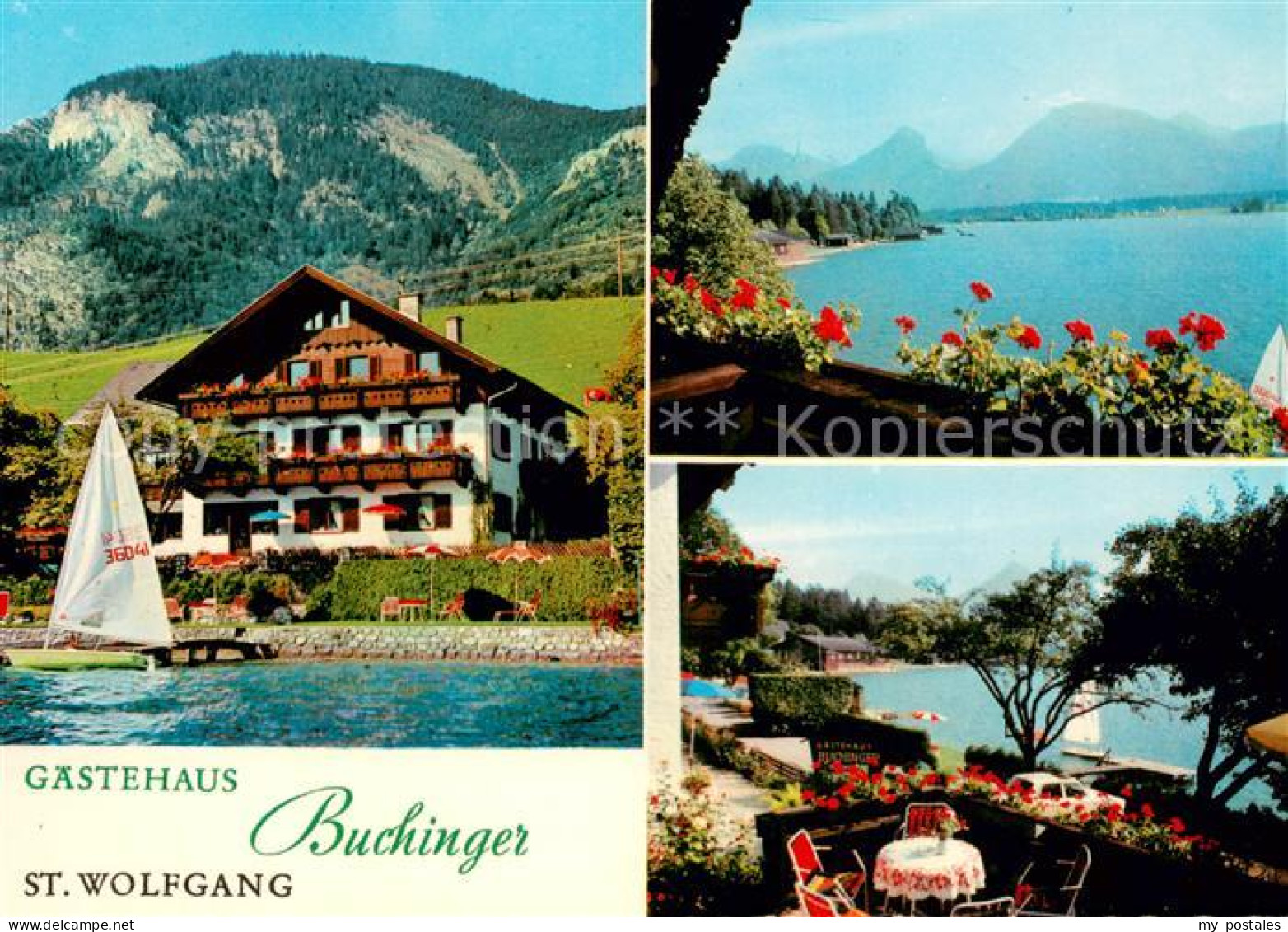 73725278 St Wolfgang Wolfgangsee Gaestehaus Buchinger Terrasse Seepartie St Wolf - Autres & Non Classés
