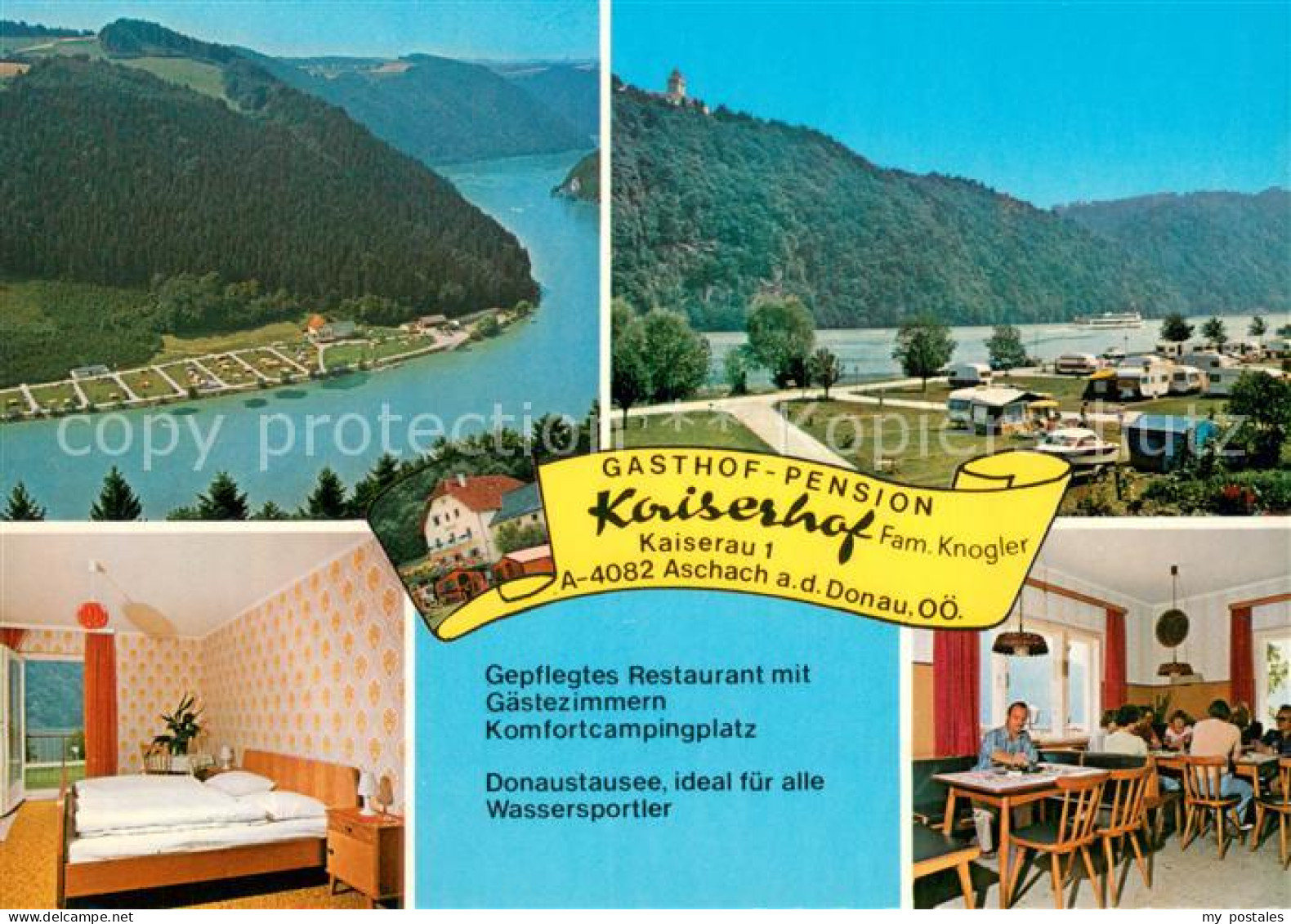 73725270 Aschach Donau Gasthof Pension Kaiserhof Gaststube Zimmer Donaustausee A - Sonstige & Ohne Zuordnung