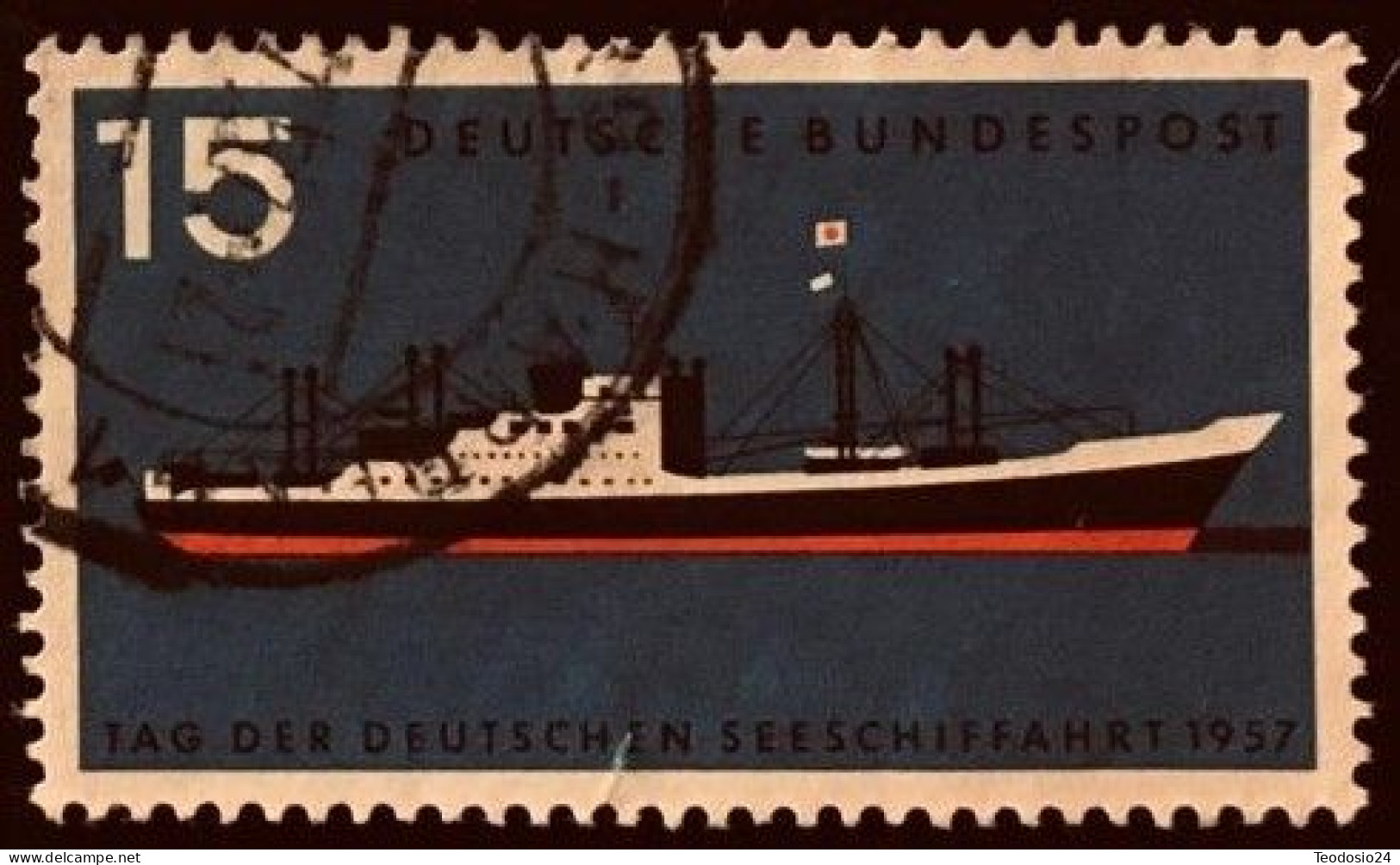Germany 1957 - Michel  257 - Journée De La Marine - Usati