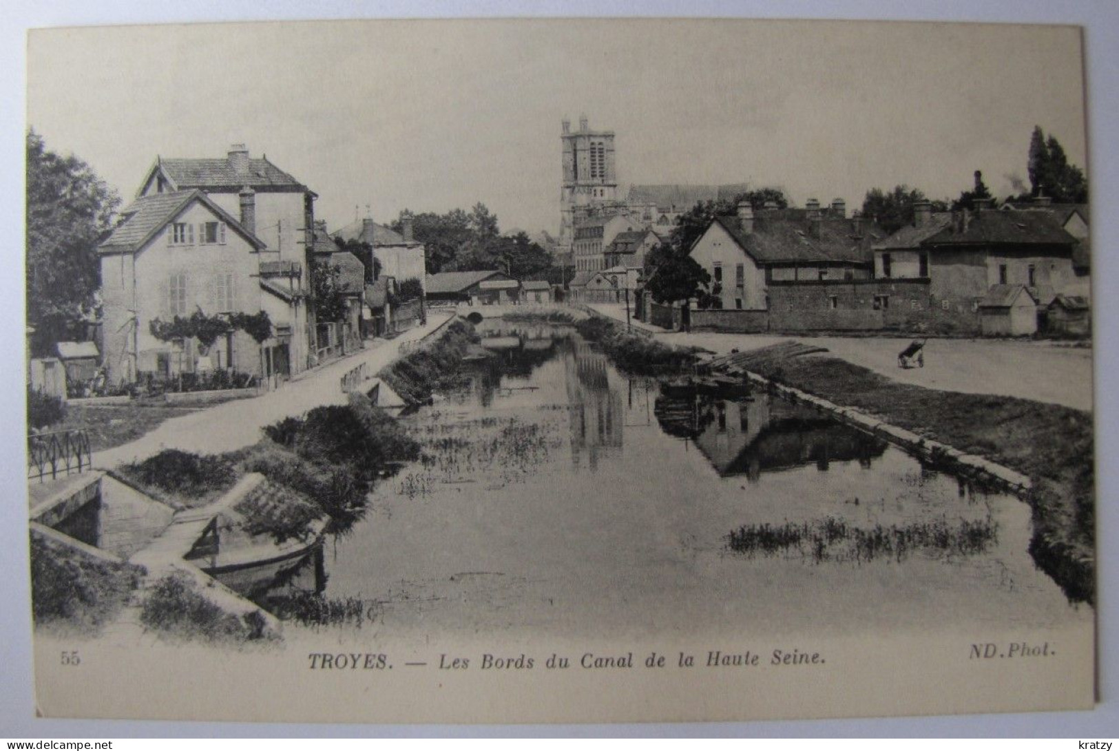 FRANCE - AUBE - TROYES - Les Bords Du Canal De La Haute Seine - 1919 - Troyes
