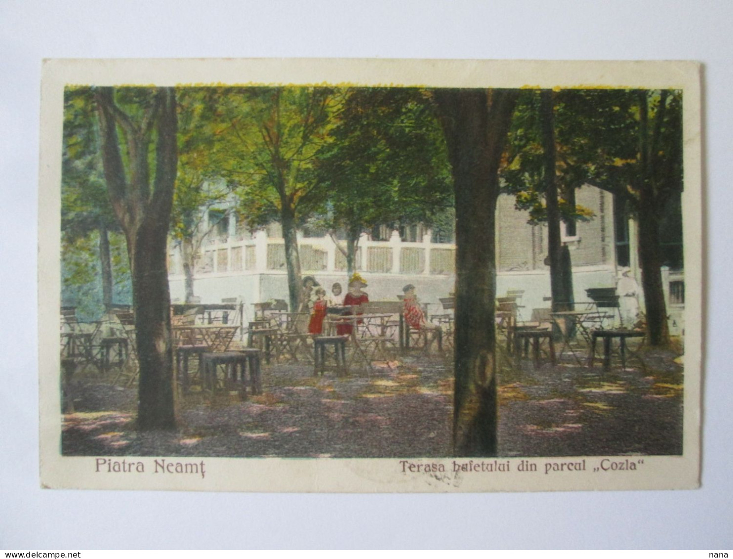 Romania-Piatra Neamț:Buffet Terrasse Cozla,carte Postale Voyage 1925/Cozla Sideboard Terrace 1925 Mailed Postcard - Roemenië
