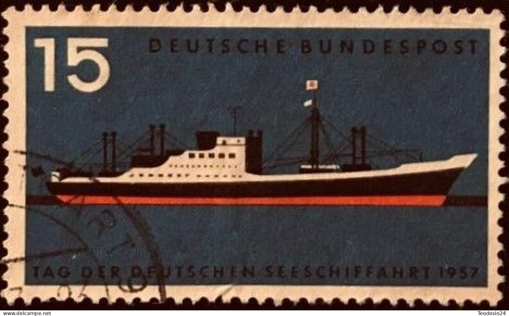 Germany 1957 - Michel  257 - Journée De La Marine - Gebraucht