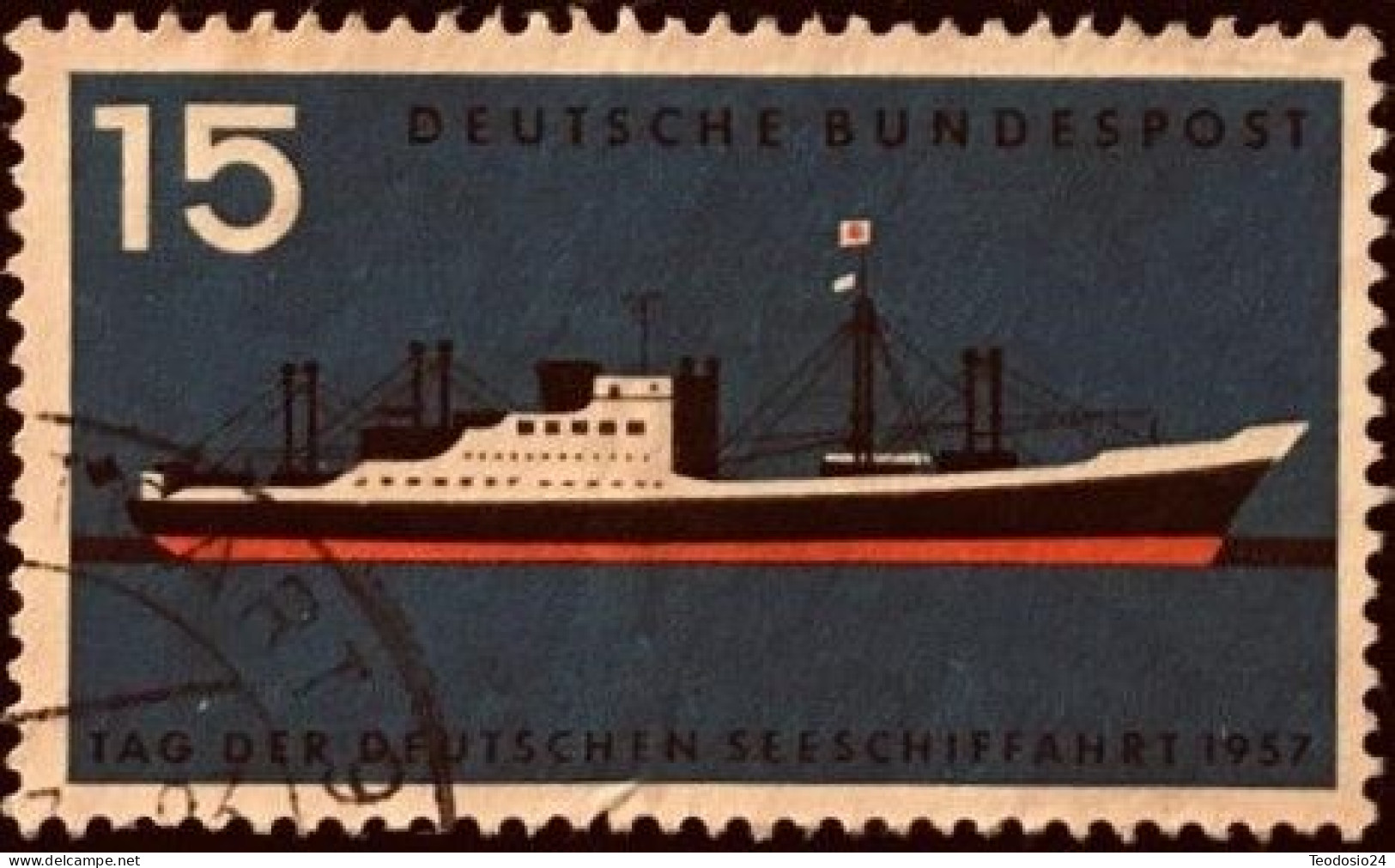 Germany 1957 - Michel  257 - Journée De La Marine - Oblitérés