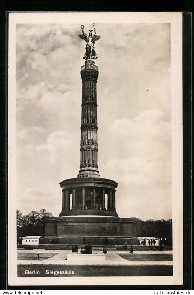 AK Berlin, Partie An Der Siegessäule  - Andere & Zonder Classificatie