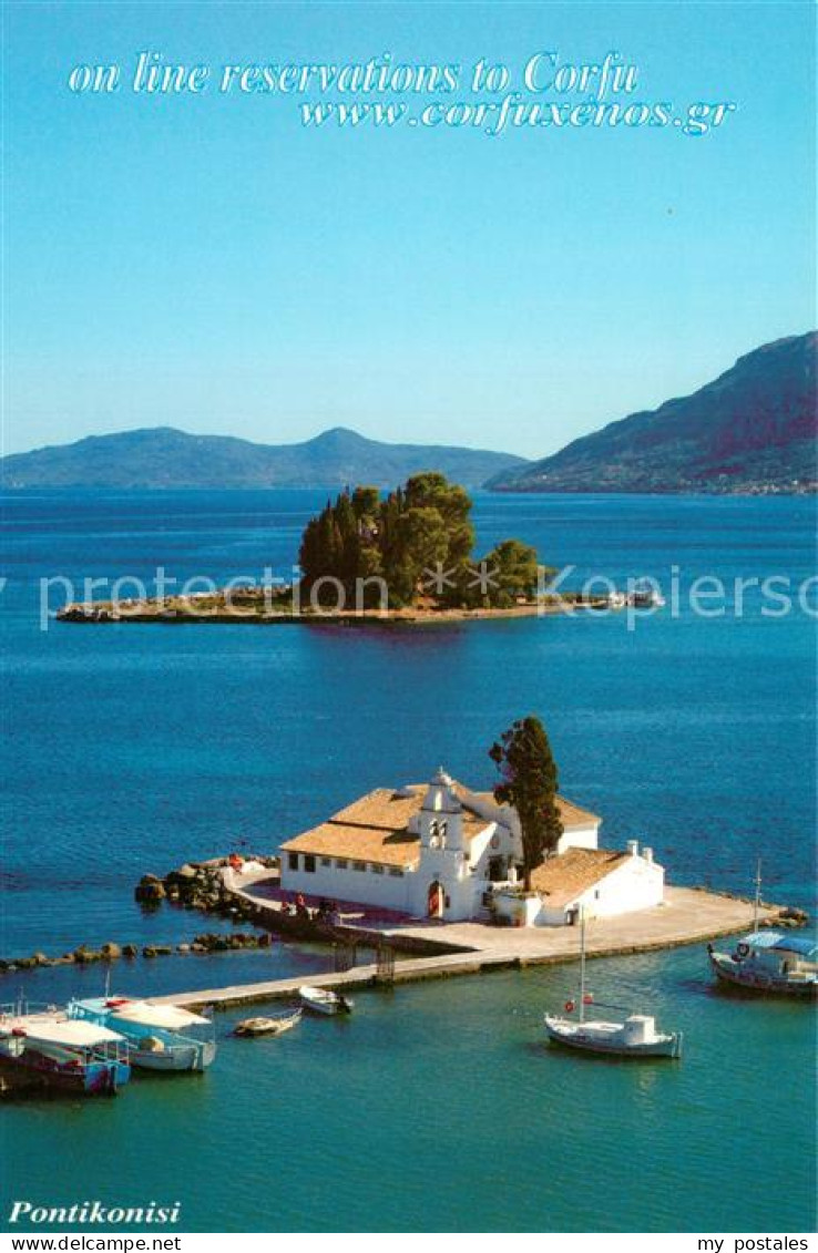 73725228 Pontikonisi Teilansicht Insel Korfu Pontikonisi - Greece
