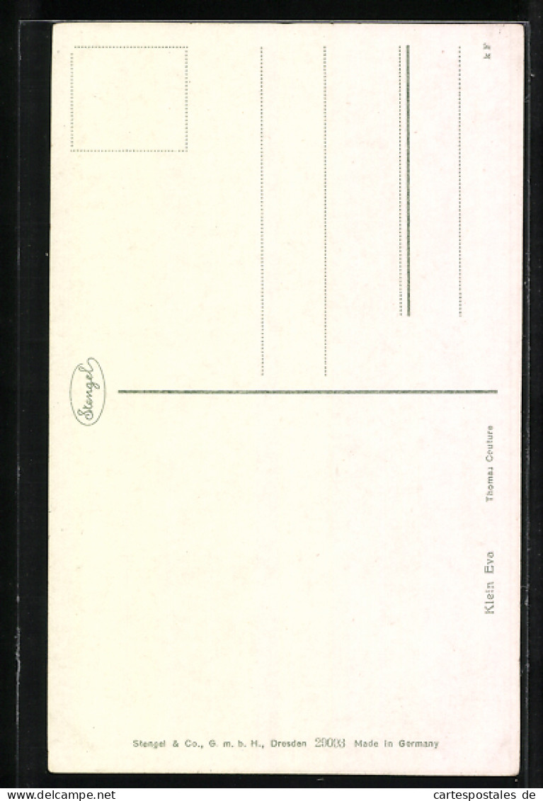 Künstler-AK Stengel & Co. Nr. 29093: Klein Eva  - Sonstige & Ohne Zuordnung