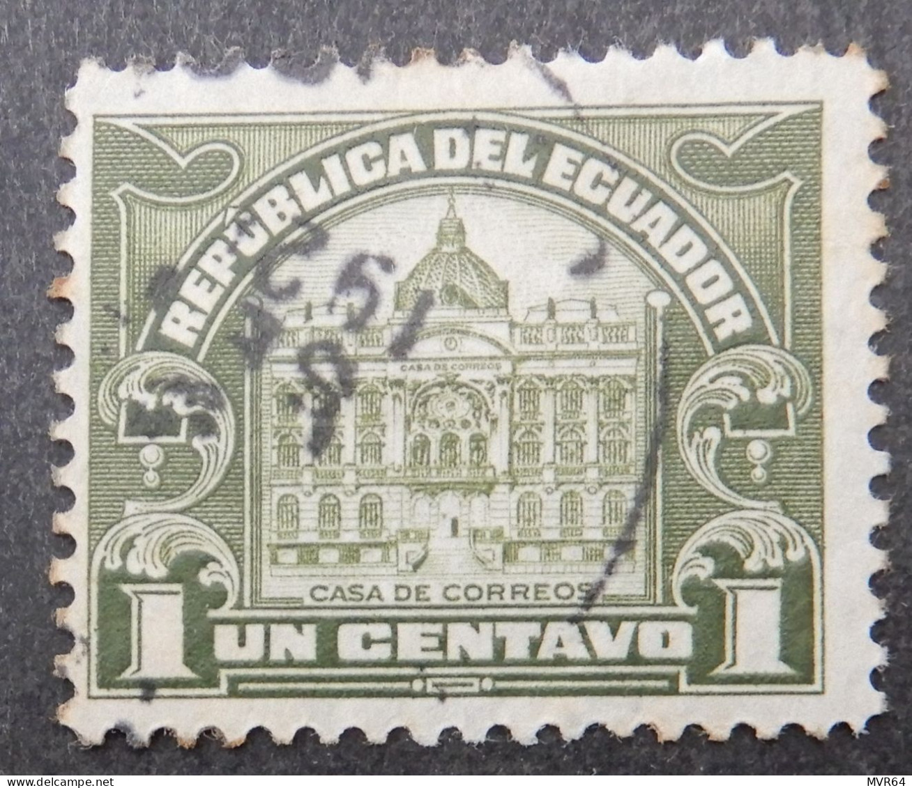 Ecuador 1920 (2a) Postal Tax Stamp - Ecuador