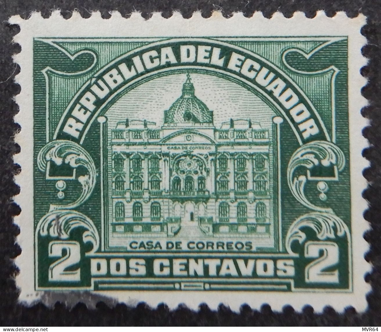Ecuador 1920 (2b) Postal Tax Stamp - Equateur