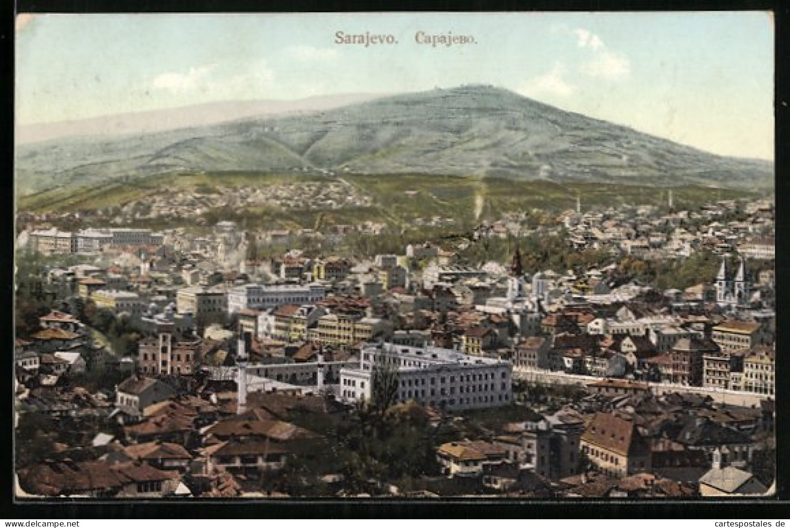 AK Sarajevo, Ortsansicht Mit Bergblick  - Bosnien-Herzegowina