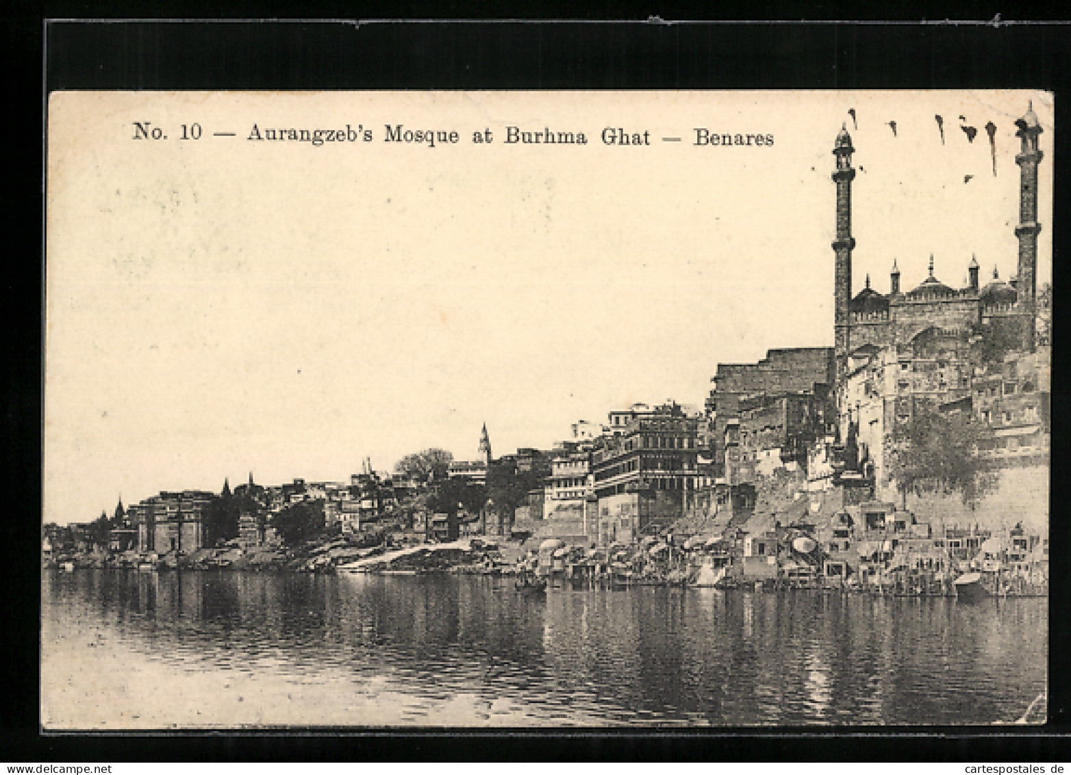 AK Benares, Aurangzeb`s Mosque At Burhma Ghat  - Inde