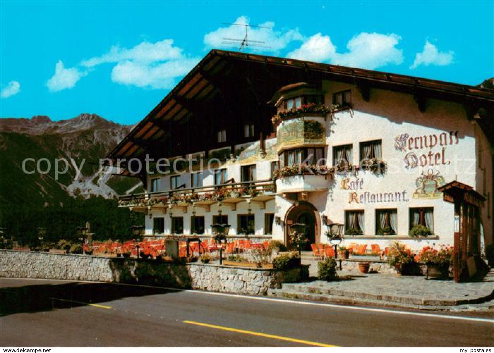 73725152 Nassereith Tirol Fernpass Hotel Cafe Restaurant Nassereith - Autres & Non Classés