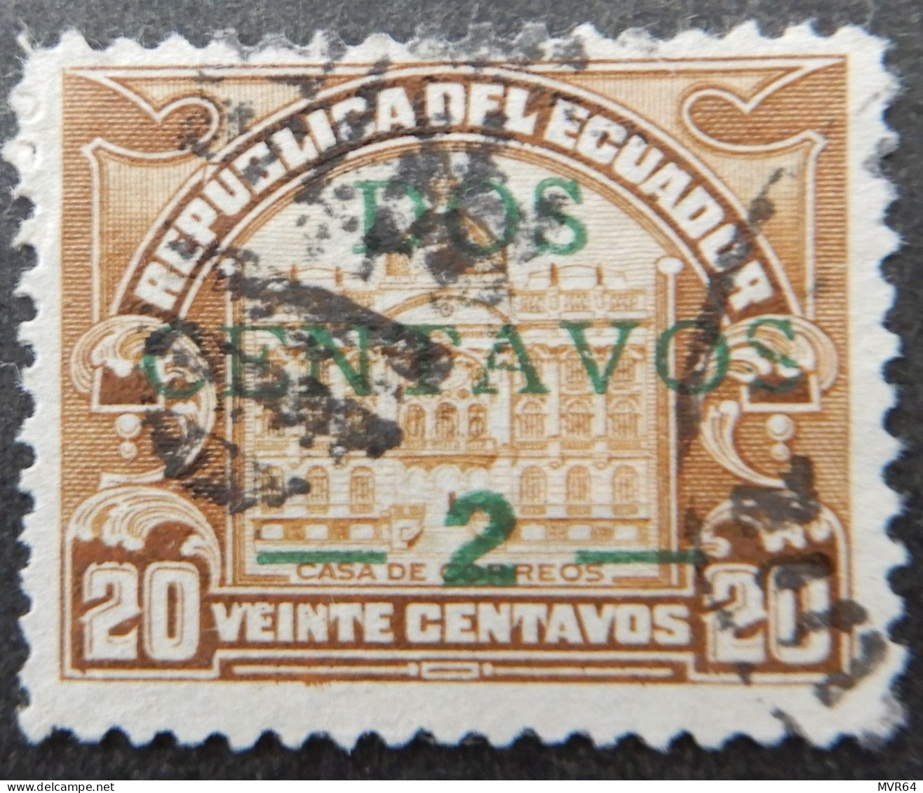 Ecuador 1920 (4) Postal Tax Stamp - Ecuador