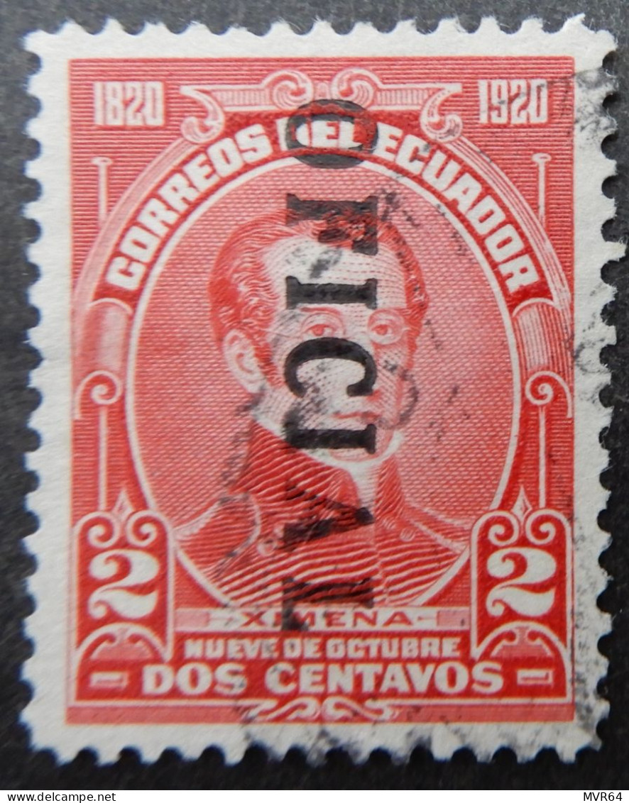 Ecuador 1920 (7a) Overprinted Oficial - Ecuador