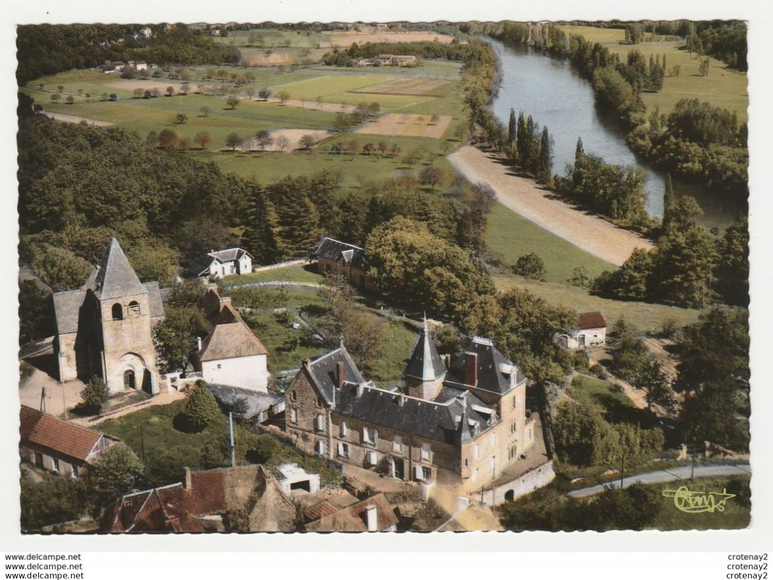 24 VITRAC Vers Sarlat La Canéda N°408.87 Eglise Et Château SAINT MARTIN Vue Aérienne En 1967 - Sarlat La Caneda