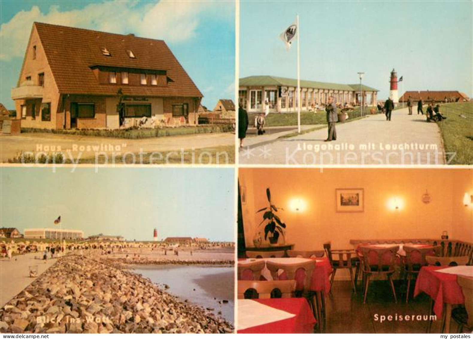 73725060 Buesum Nordseebad Gaestehaus Pension Haus Roswitha Liegehalle Leuchttur - Büsum