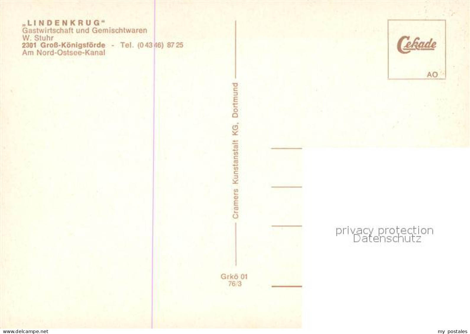 73725059 Grosskoenigsfoerde Lindenkrug Gastwirtschaft Scholer Gedenkstein Nord-O - Andere & Zonder Classificatie