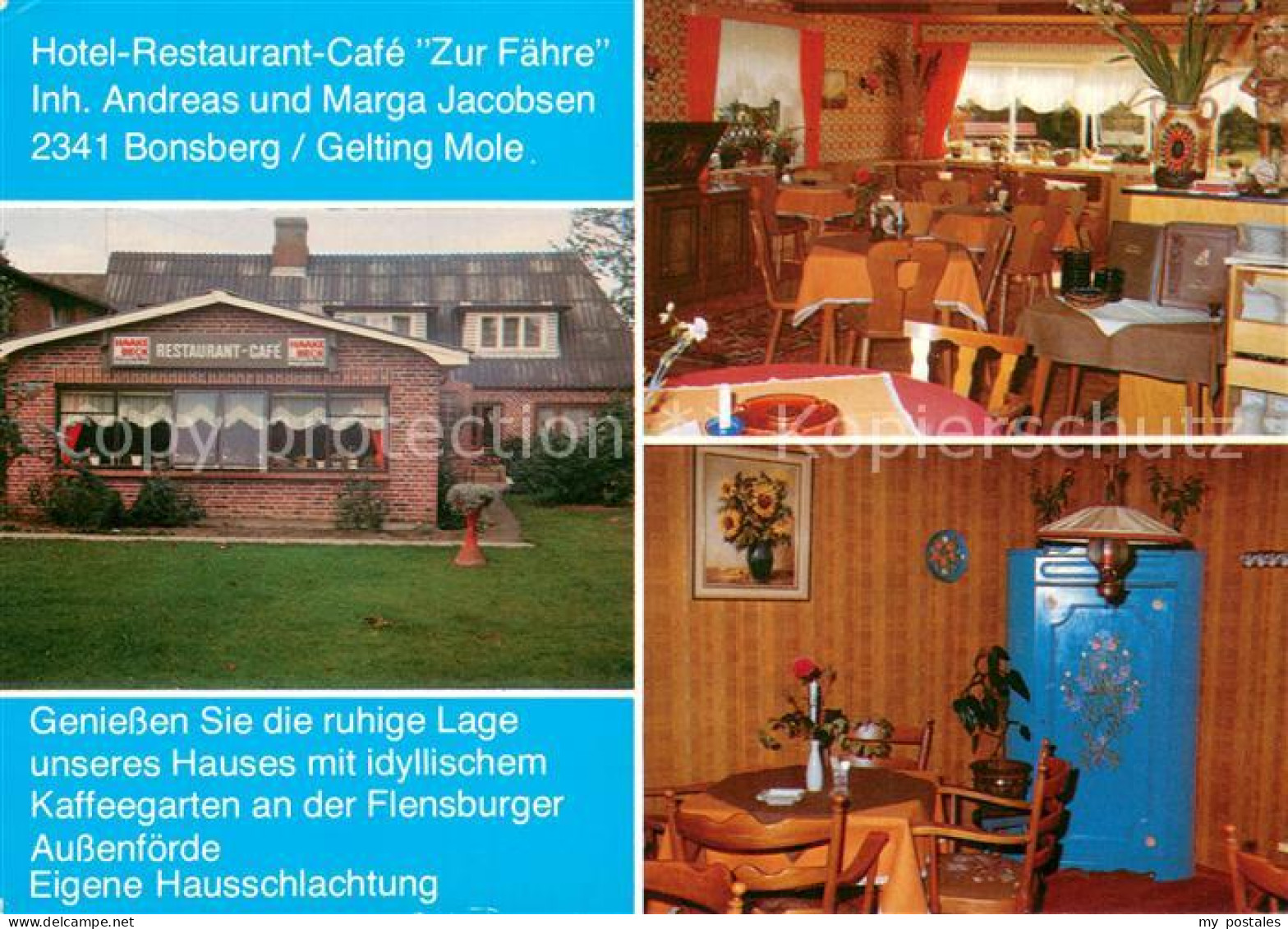 73725057 Bonsberg Gelting Hotel Restaurant Cafe Zur Faehre - Andere & Zonder Classificatie