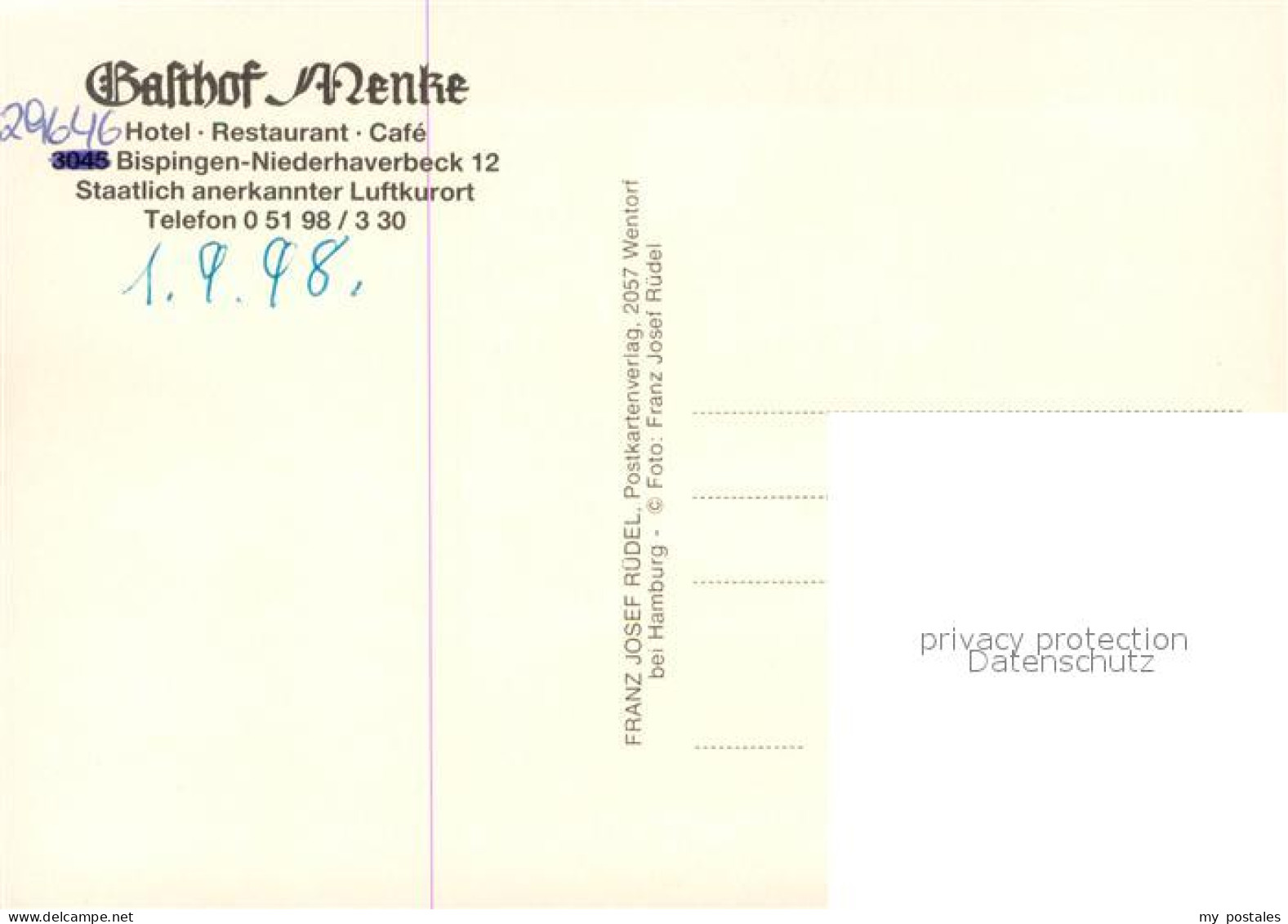 73725056 Niederhaverbeck Gasthof Menke Jagdzimmer Heidschnucken Heidelandschaft  - Other & Unclassified