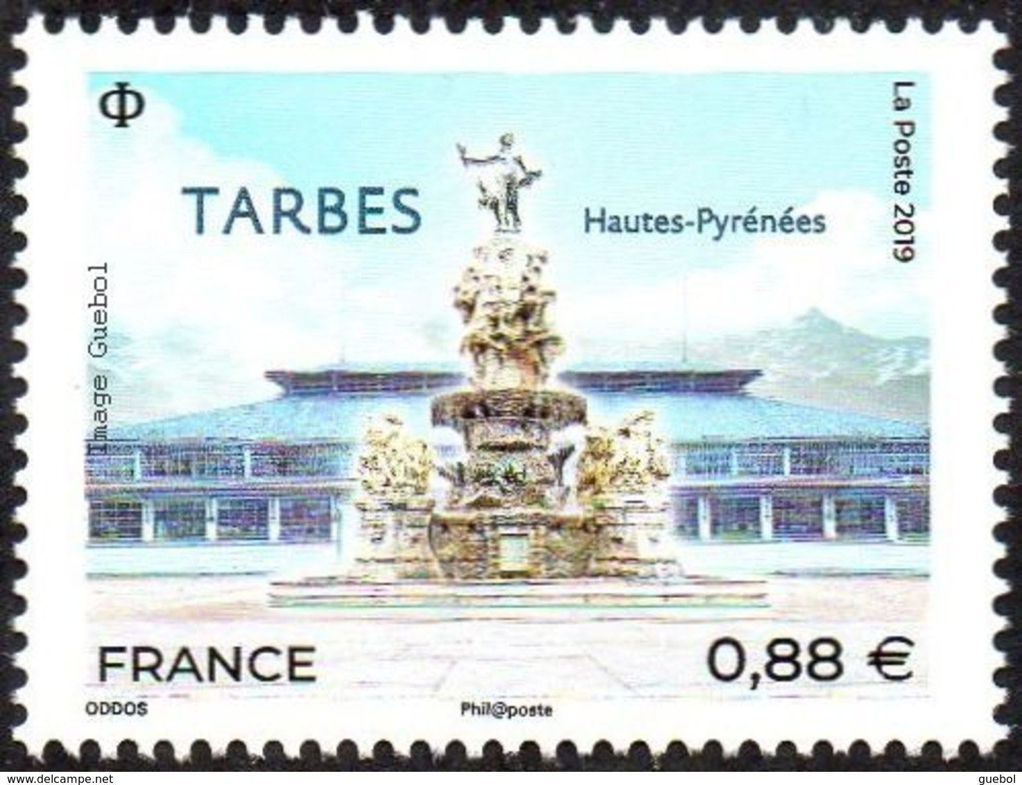 France N° 5335 ** Tarbes (Hautes-Pyrénées), Fontaine Des Quatre-Vallées, La Halle Marcadieu - Unused Stamps