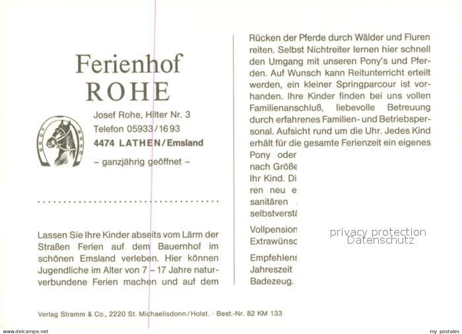 73725028 Lathen Ferienhof Rohe Hilter Muehle Reitstall Lathen - Other & Unclassified