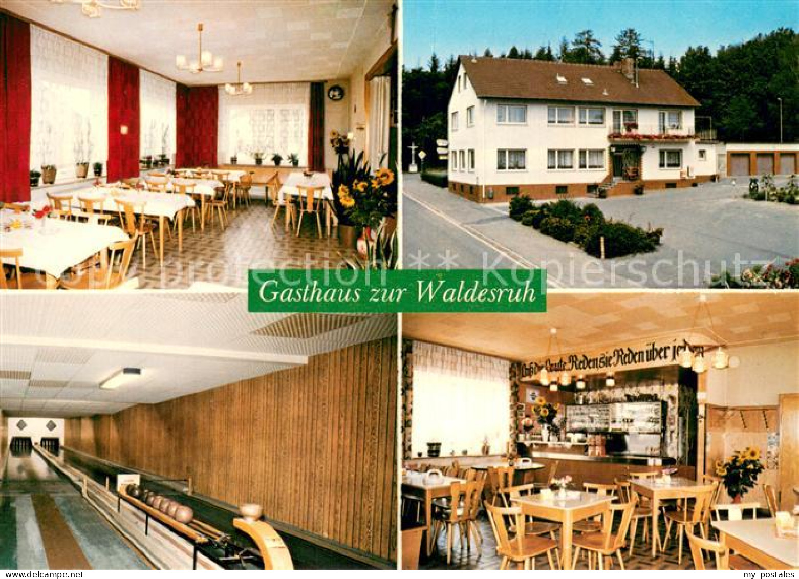 73725025 Oberthulba Gasthaus Zur Waldesruh Restaurant Kegelbahn Oberthulba - Other & Unclassified