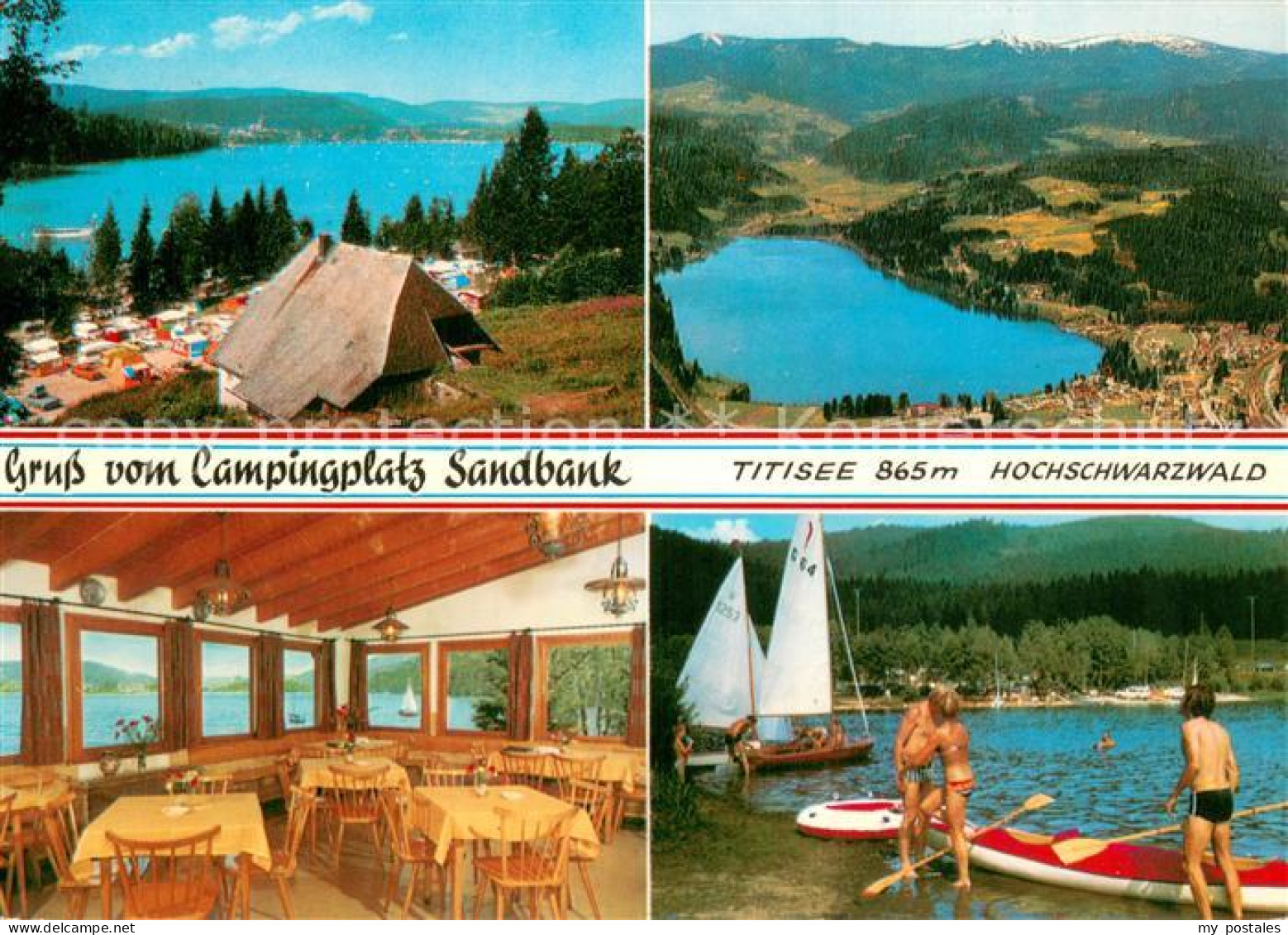 73725018 Titisee Campingplatz Sandbank Restaurant Uferpartie Am See Panorama Sch - Titisee-Neustadt