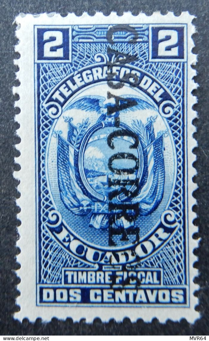 Ecuador 1923 1924 (3) Coat Of Arms Fiscal Stamp Casa De Correos - Equateur