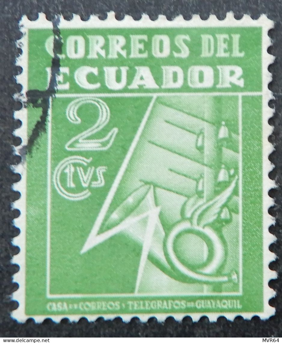Ecuador 1934 1935 (1a) Telegrafos De Guayaquil - Ecuador