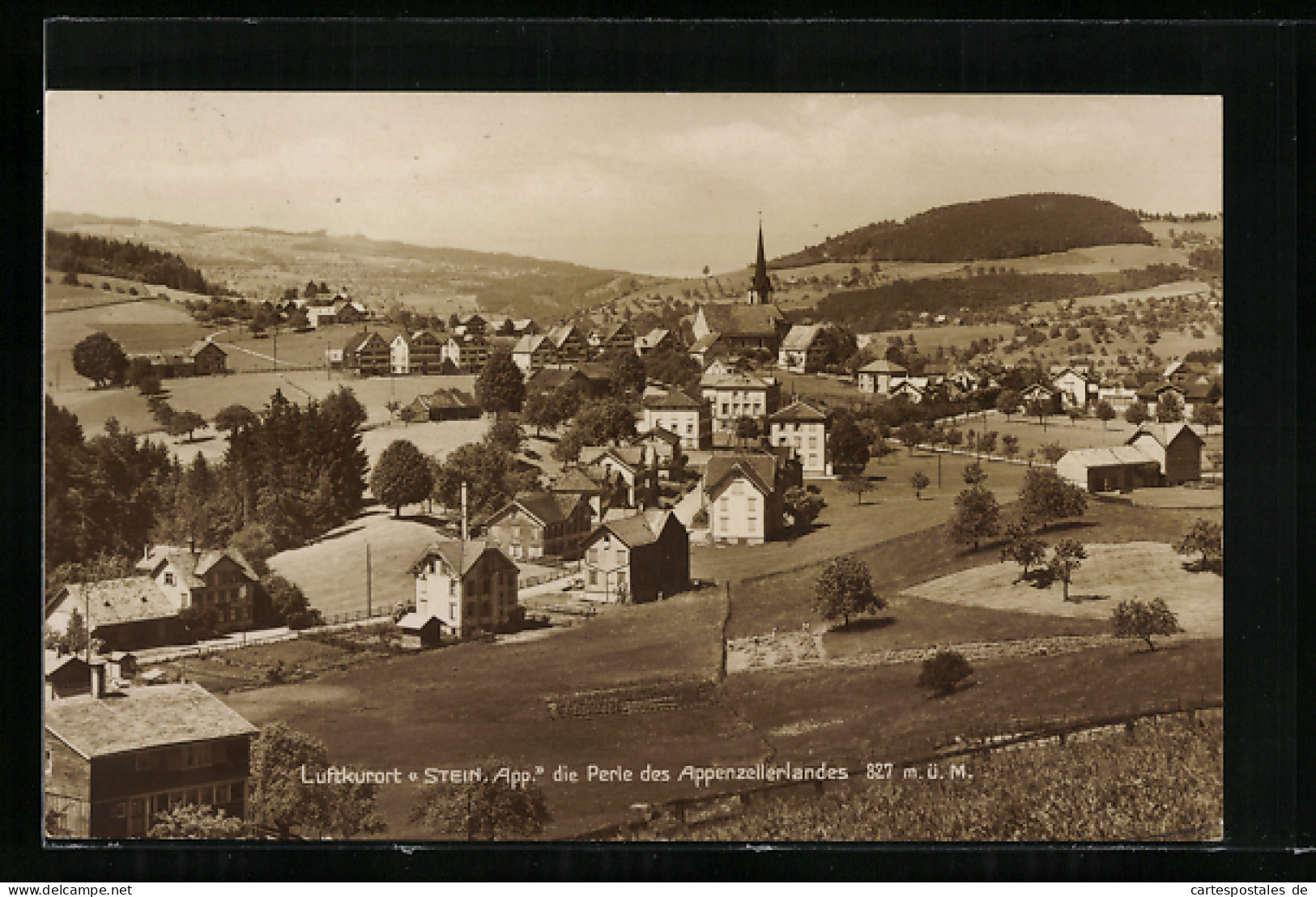 AK Stein, Ortsansicht Mit Kirche Und Umgebung  - Sonstige & Ohne Zuordnung