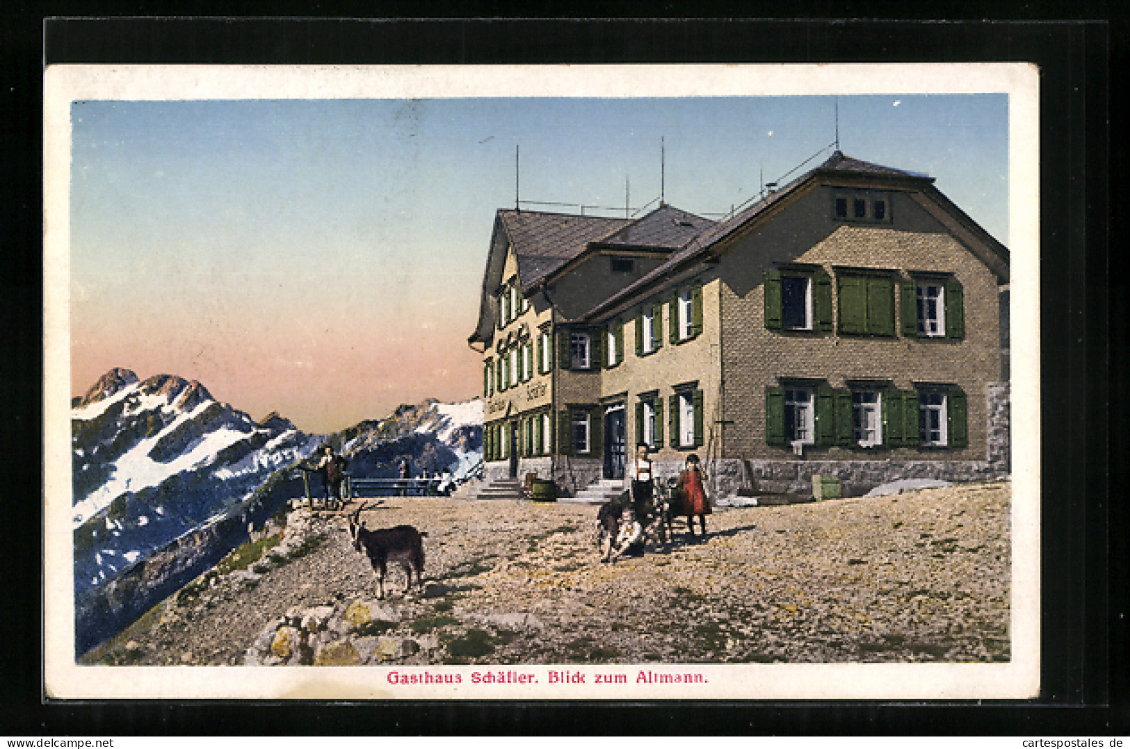 AK Säntis, Gasthaus Schäfler Mit Blick Zum Altmann  - Sonstige & Ohne Zuordnung