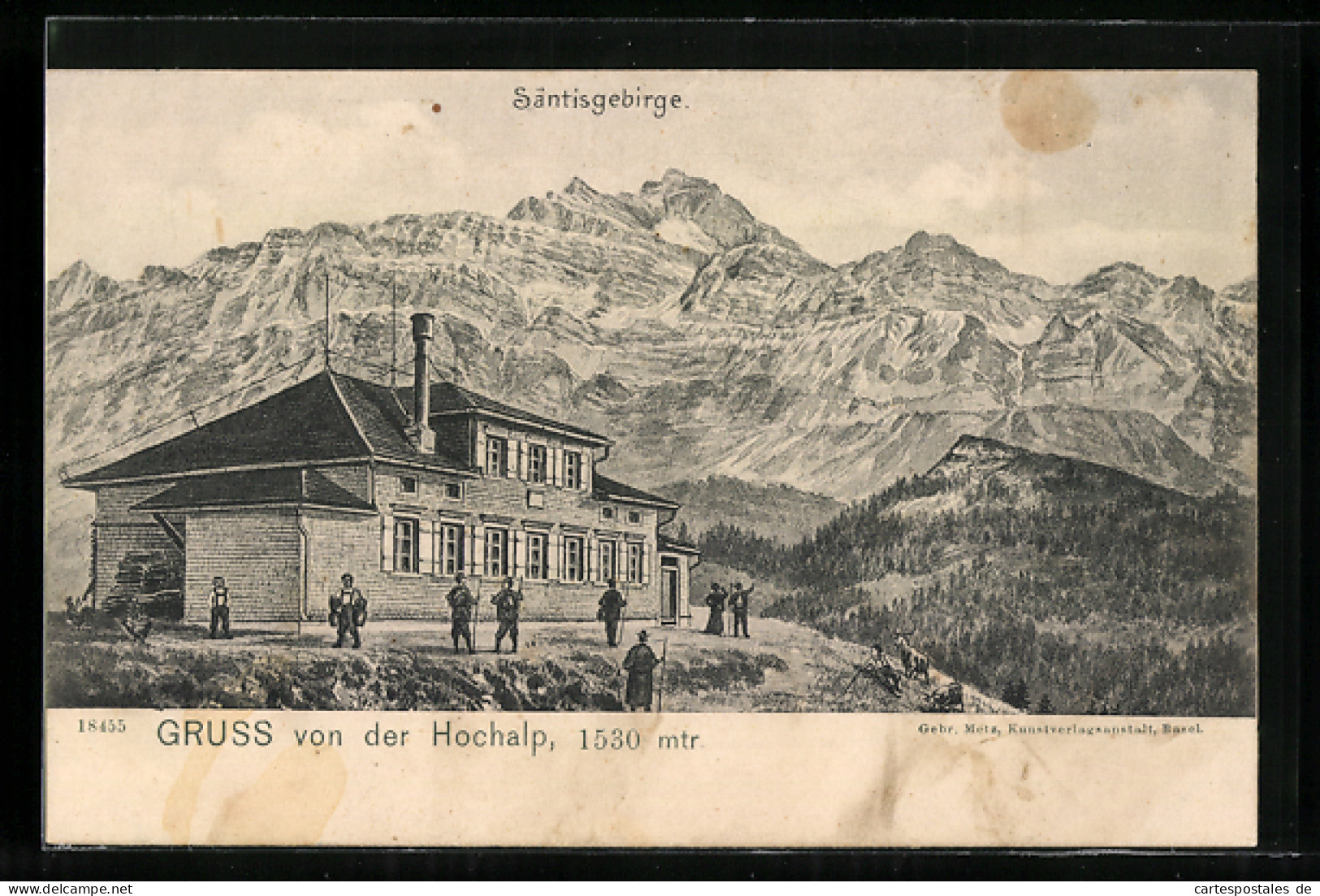 AK Hochalp, Gasthaus Mit Dem Säntisgebirge  - Other & Unclassified
