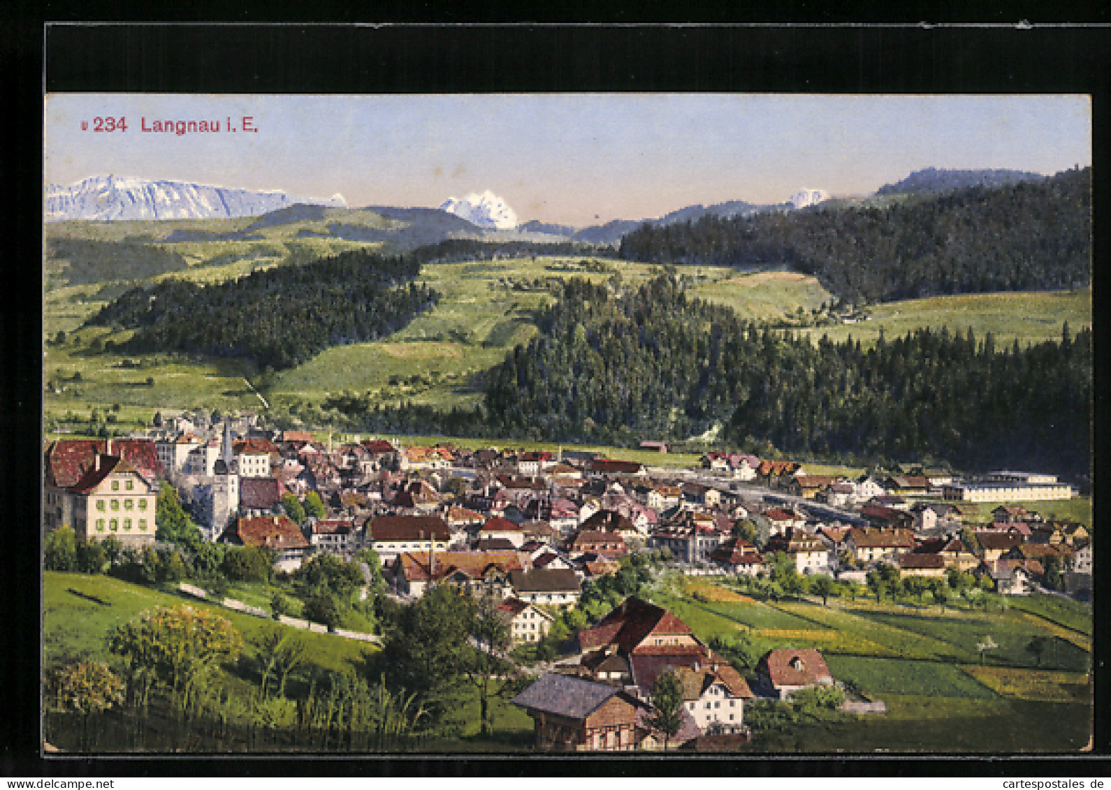 AK Langnau I. E, Panoramaansicht  - Autres & Non Classés