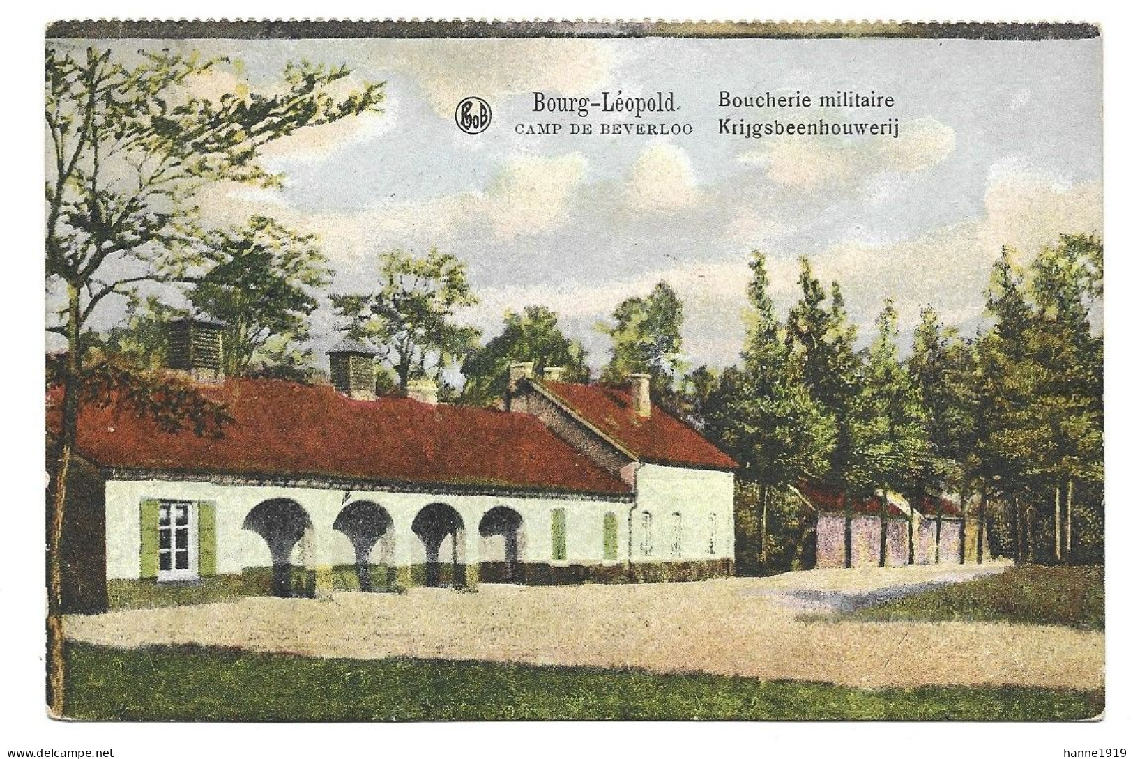 Leopoldsburg Beverloo Krijgsbeenhouwerij 1922 Boucherie  Militaire Armée Belge Htje - Leopoldsburg (Beverloo Camp)