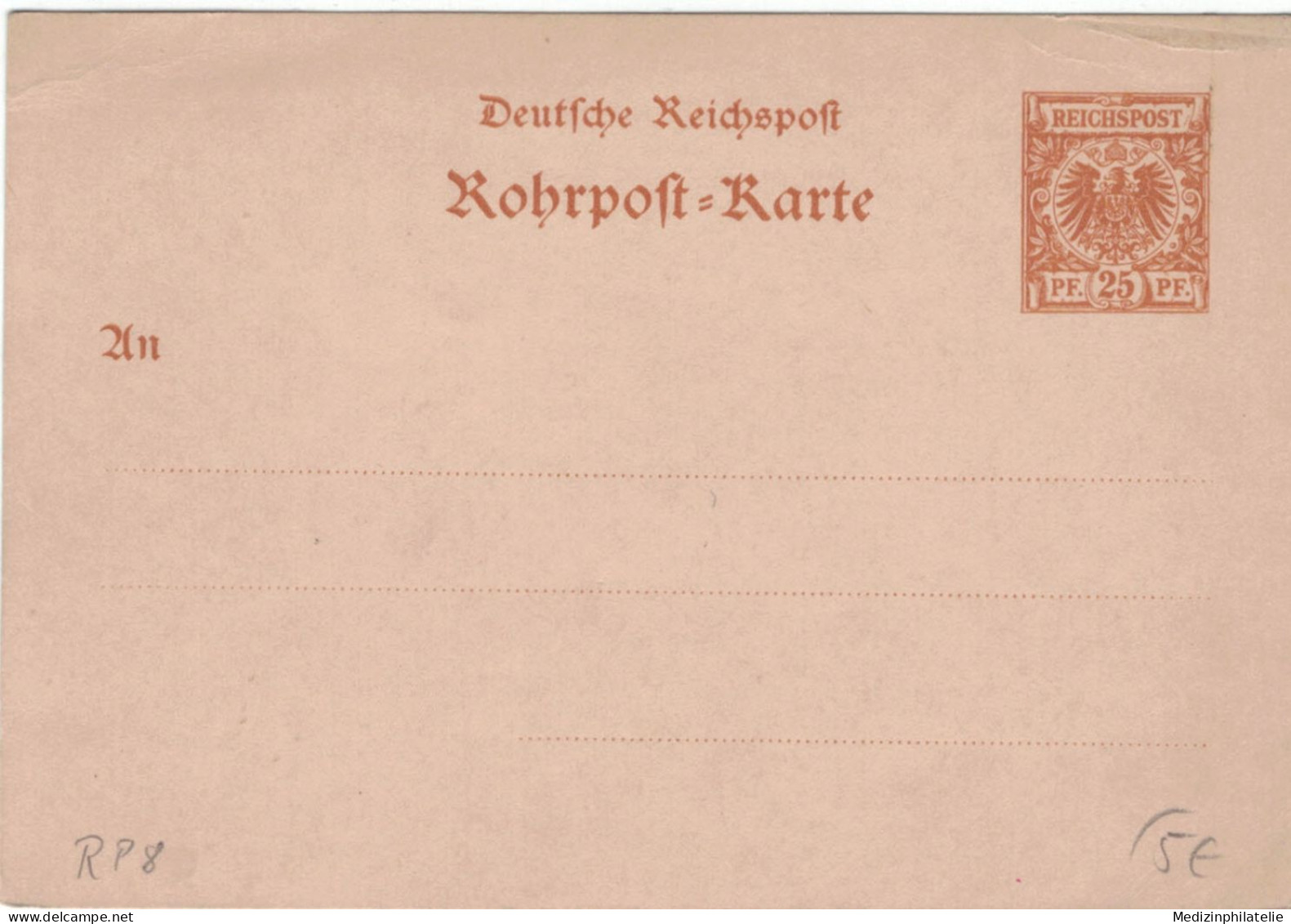 Rohrpost-Karte 25 Pf. Adler Im Kreis - Ungebraucht - 8 - Tarjetas