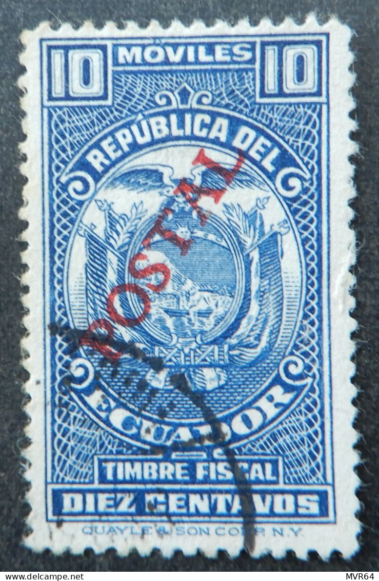 Ecuador 1936 (3) Telegraph Stamp Overprinted - Ecuador
