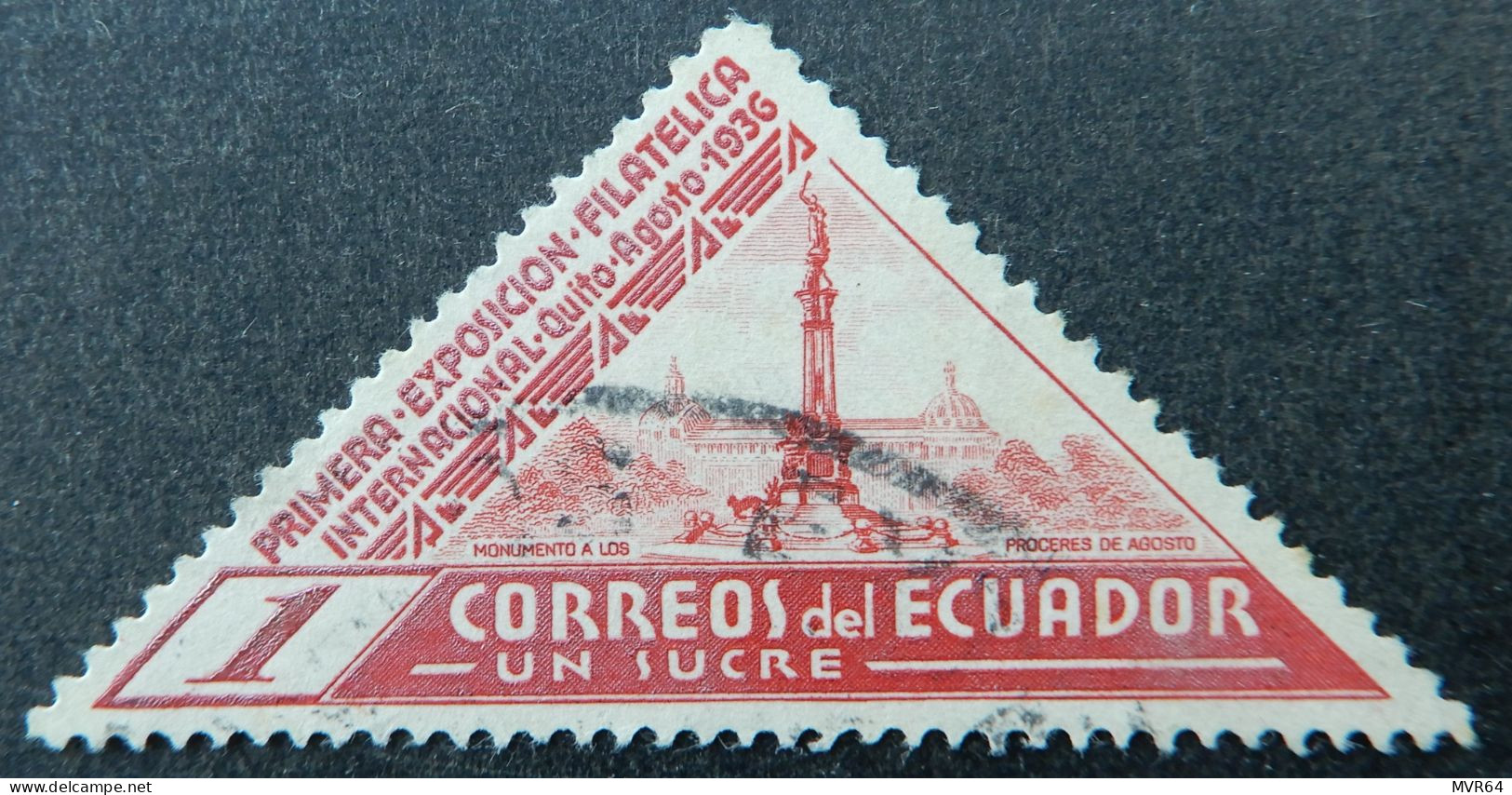 Ecuador 1936 (4) The 1st International Philatelic Exhibition - Equateur