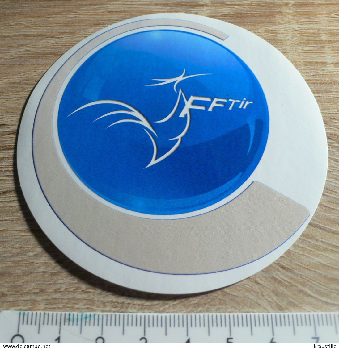 AUTOCOLLANT FEDERATION FRANCAISE DE TIR - ROND - Stickers